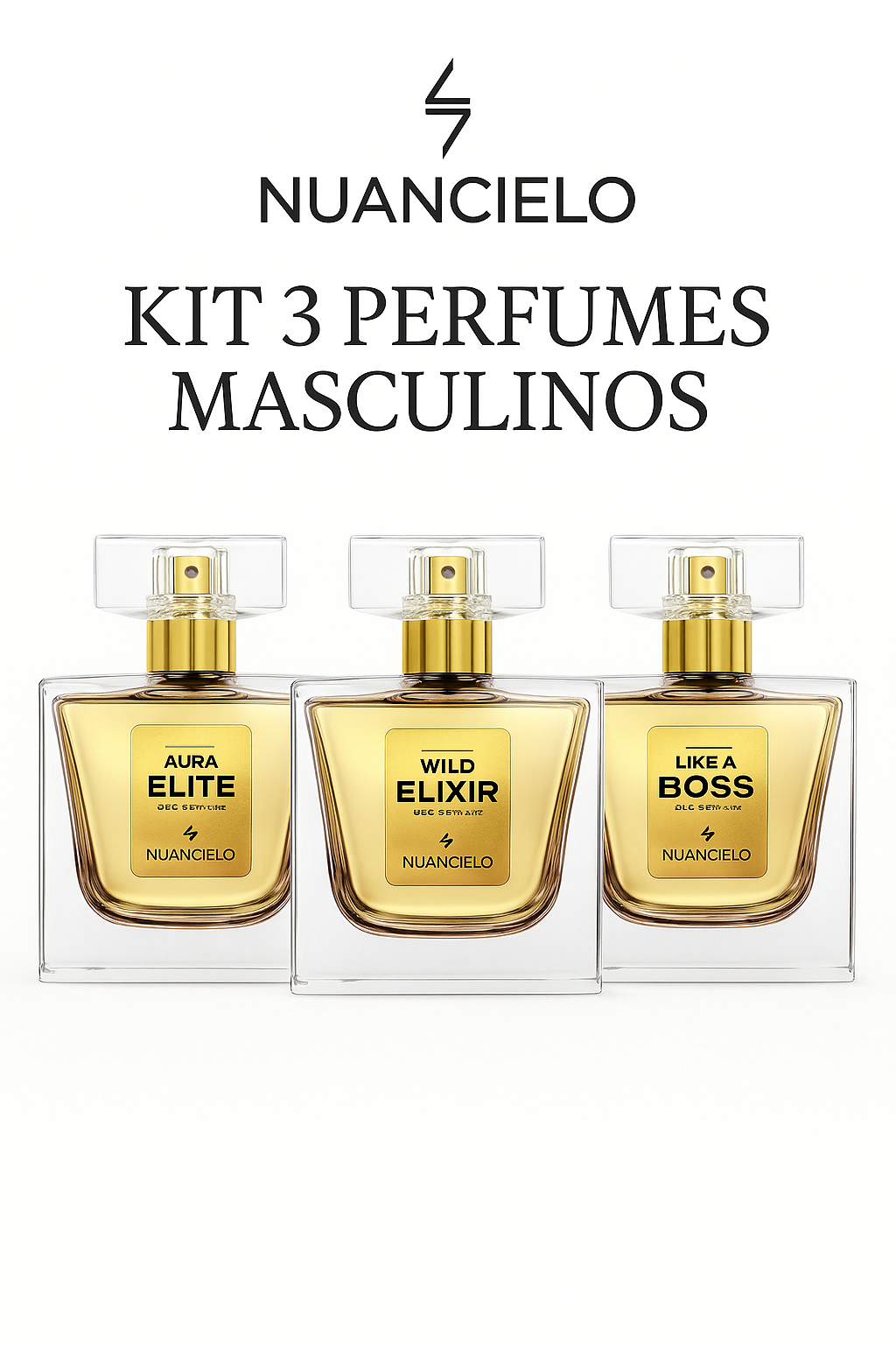Kit 3 Perfumes Masculinos 1
