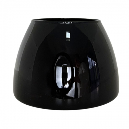 ARRANJO DE PENDENTE JAQUE COM VASO DE VIDRO PRETO CAROL 3