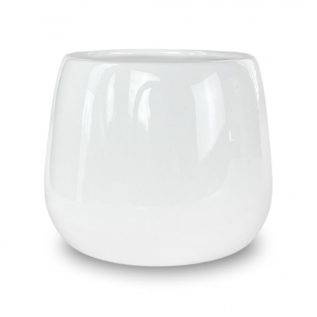 ARRANJO DE PENDENTE JIBÓIA COM VASO DE CERÂMICA BRANCO JORDANO 4