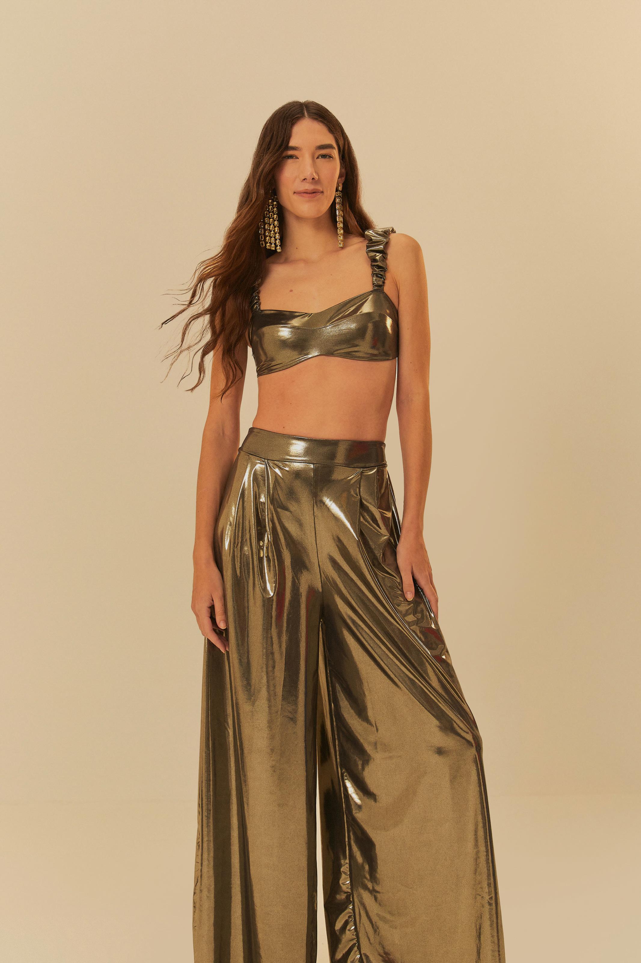 Conjunto Pantalona Metalizado 3