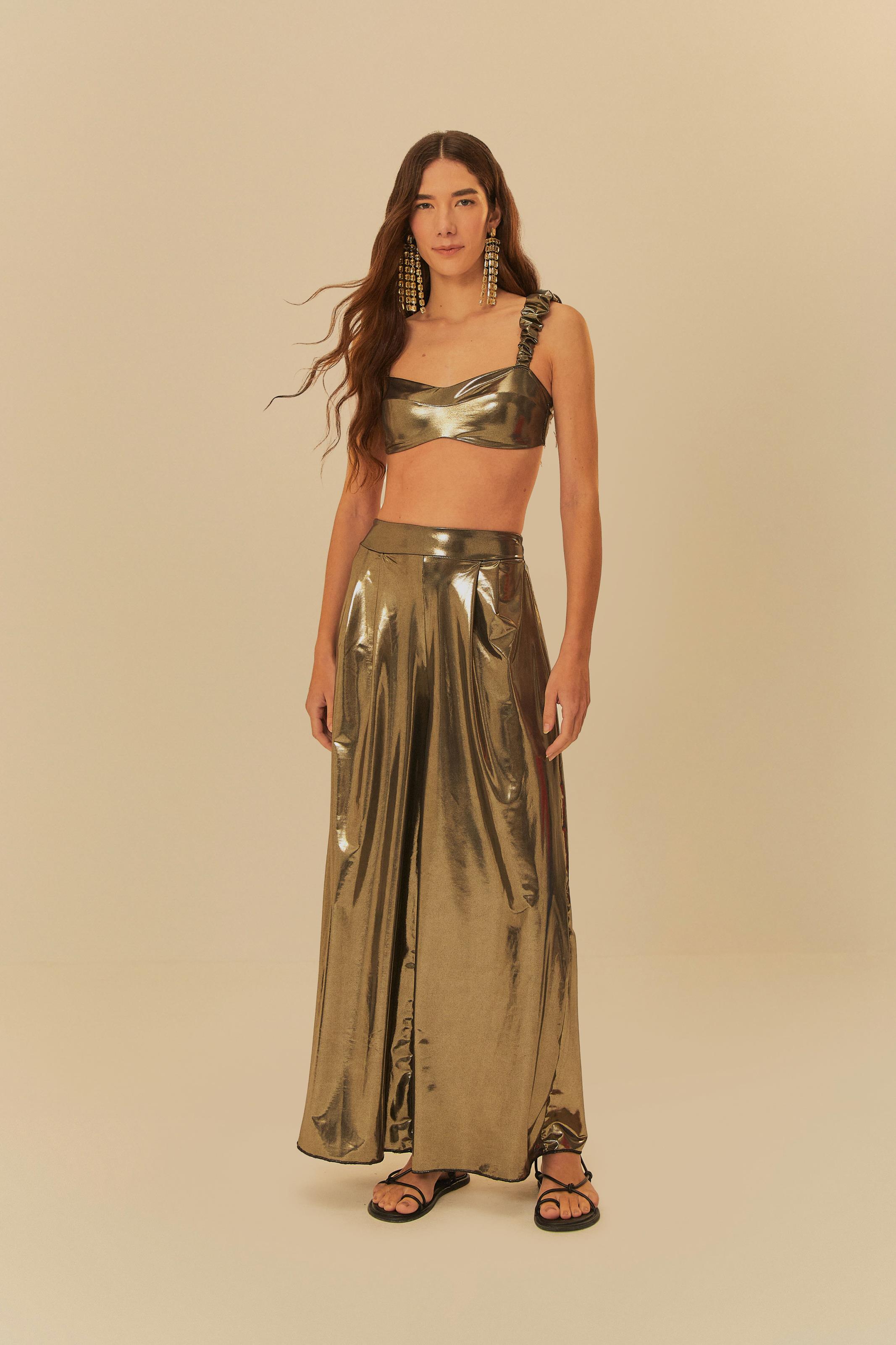 Conjunto Pantalona Metalizado 1