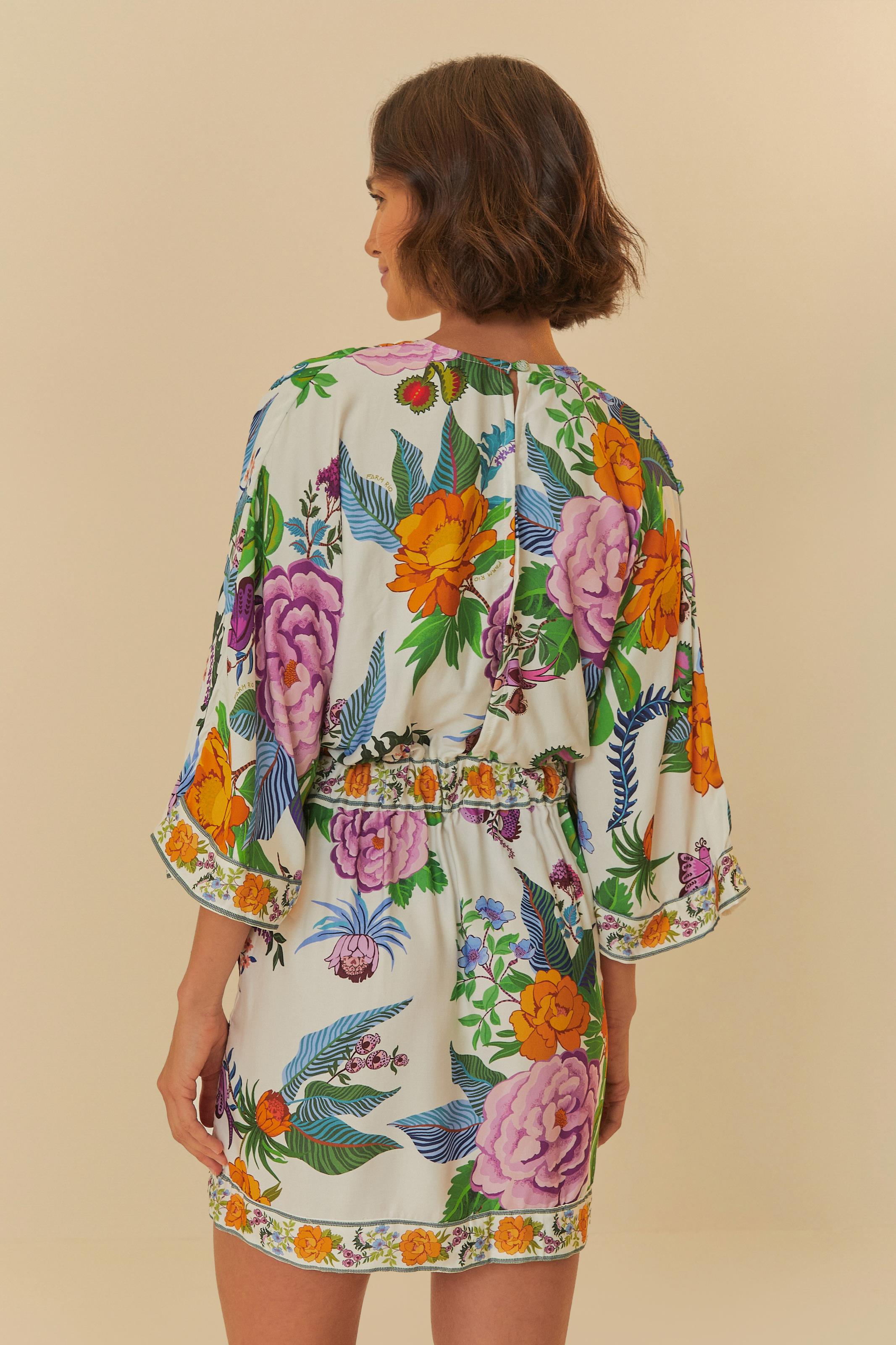 Vestido Curto Estampado Doce Jardim 2