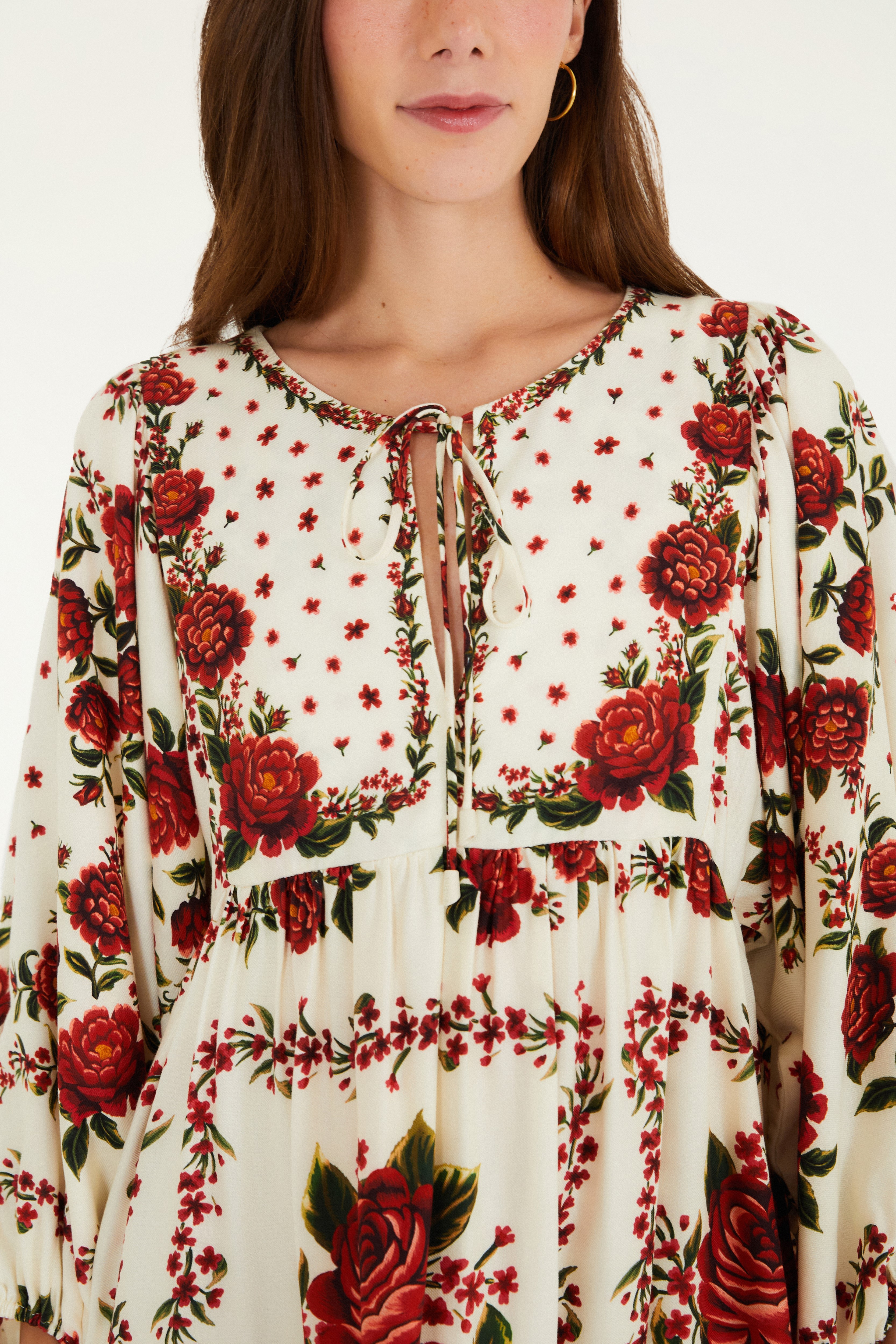 Vestido Curto Estampado Rosália 3