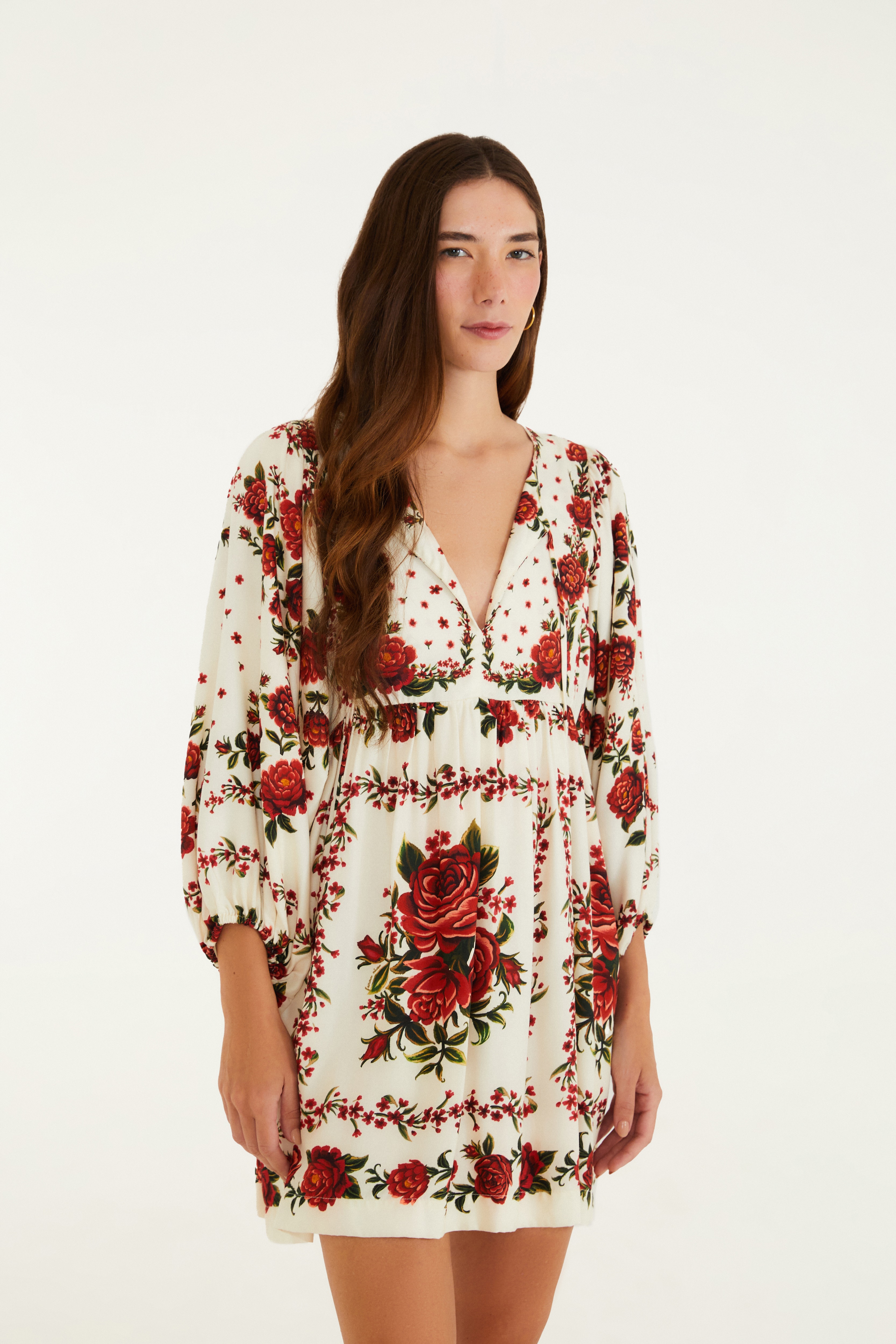 Vestido Curto Estampado Rosália 1