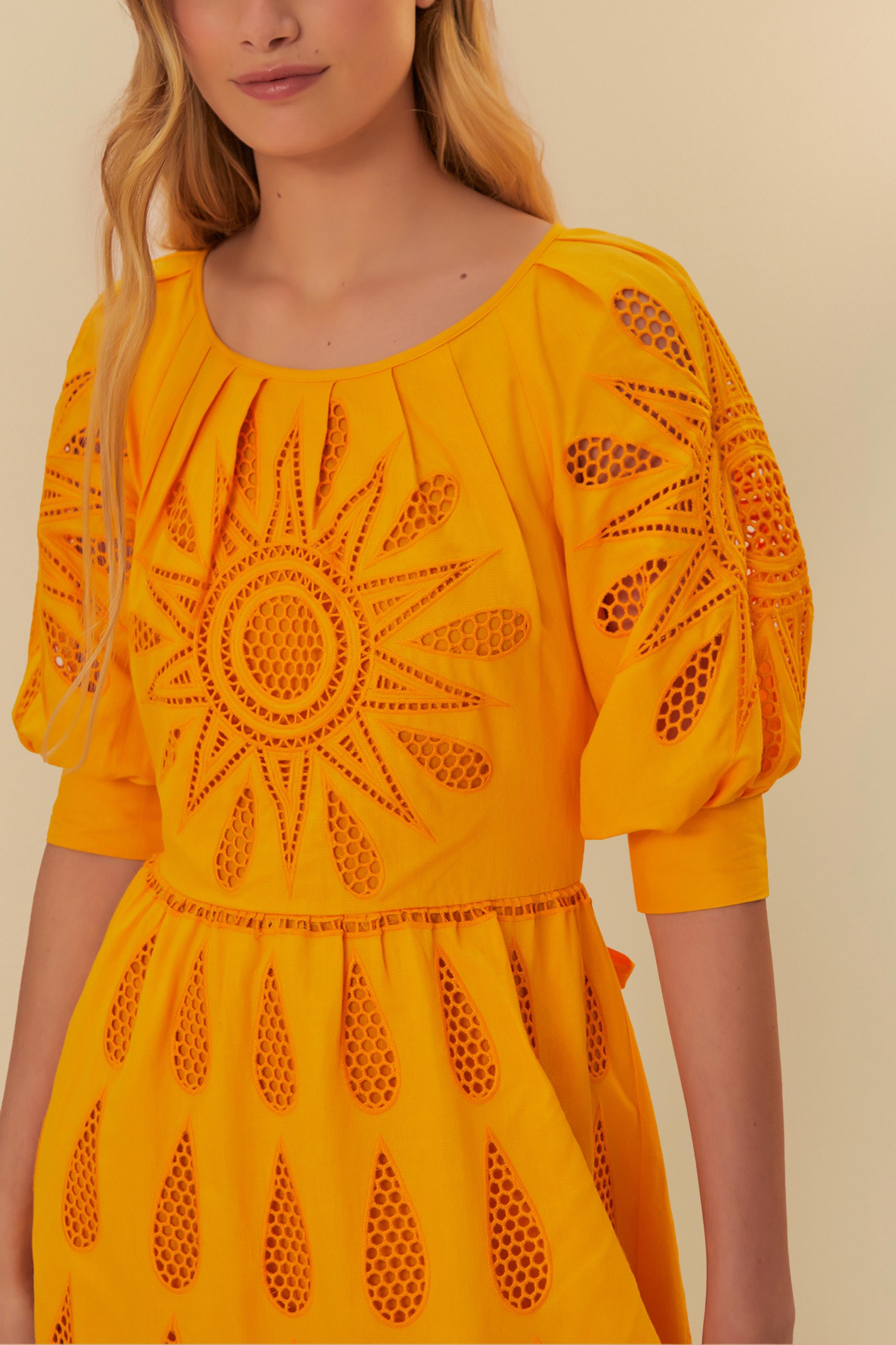 Vestido Bordado Richelieu Sol 1