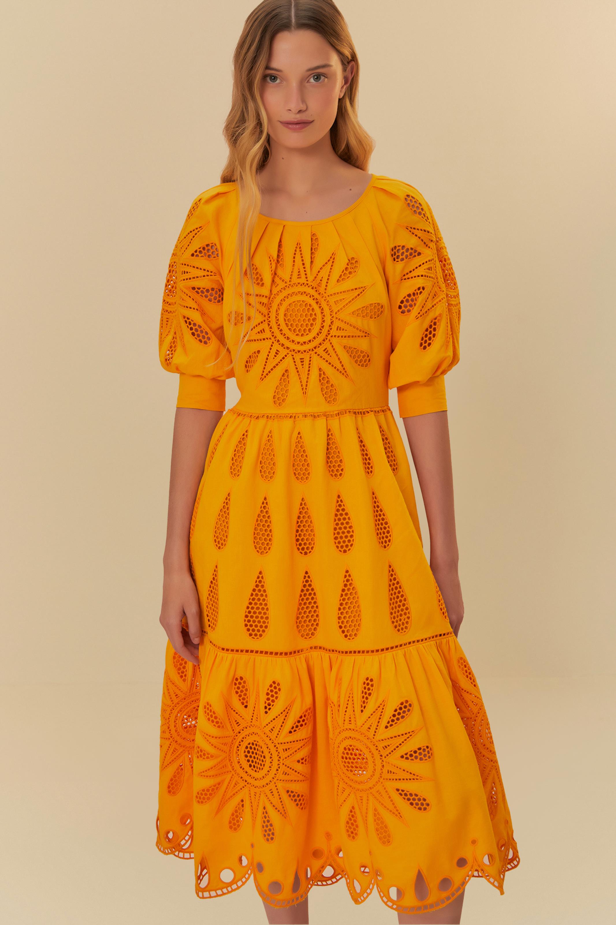 Vestido Bordado Richelieu Sol 3
