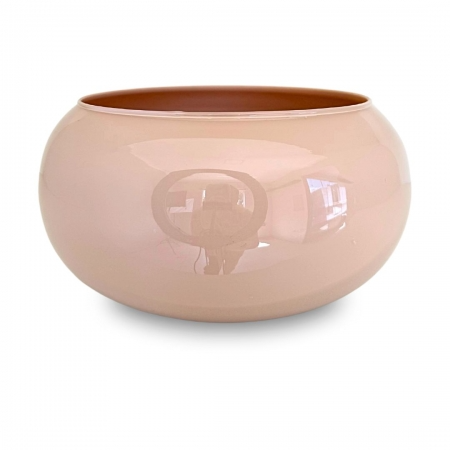 ARRANJO DE ORQUÍDEA LARANJA COM VASO DE VIDRO FENDI FERNANDA 22 CM 4