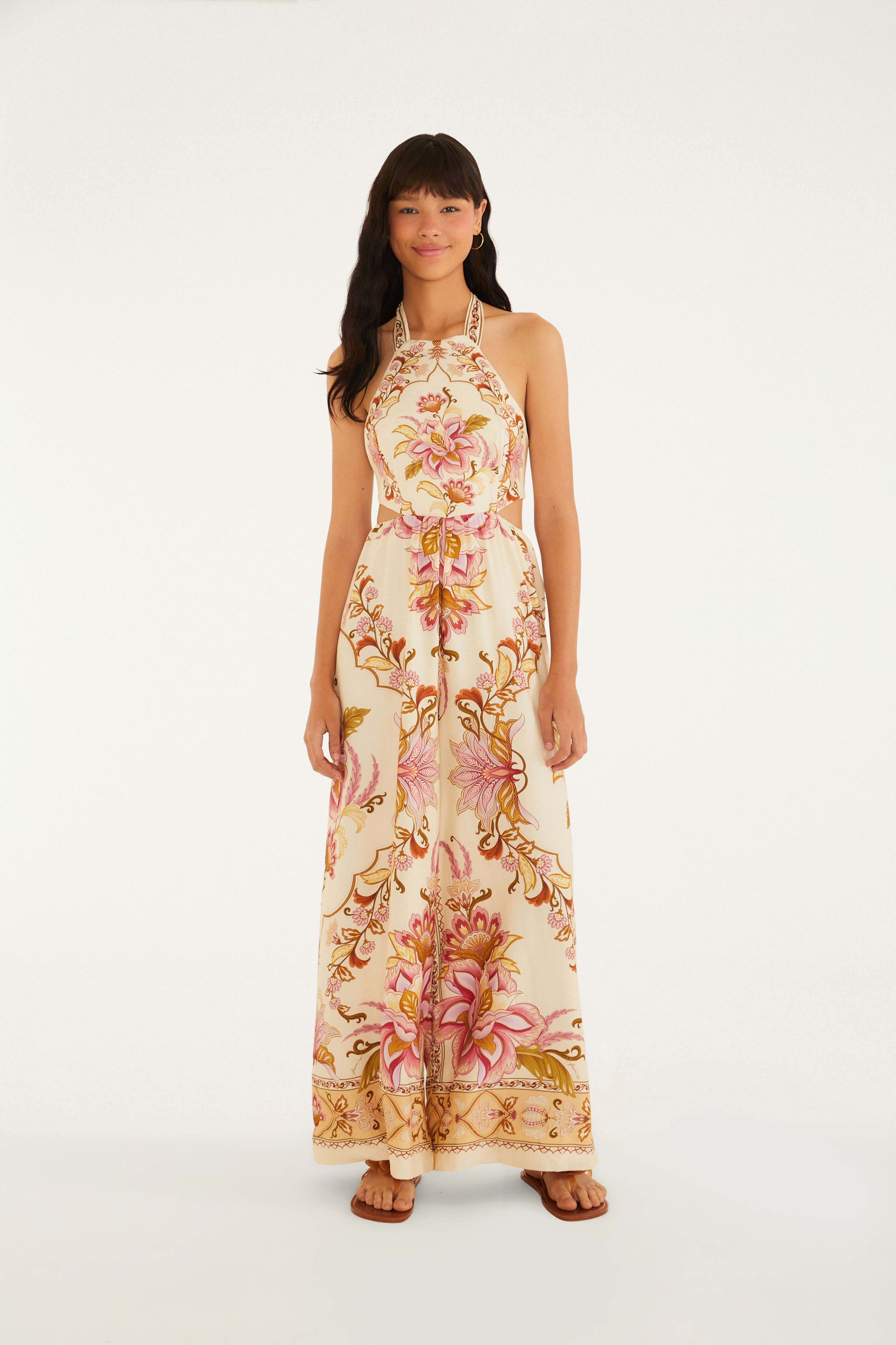 Macacão Estampado Jardim Majestoso 1