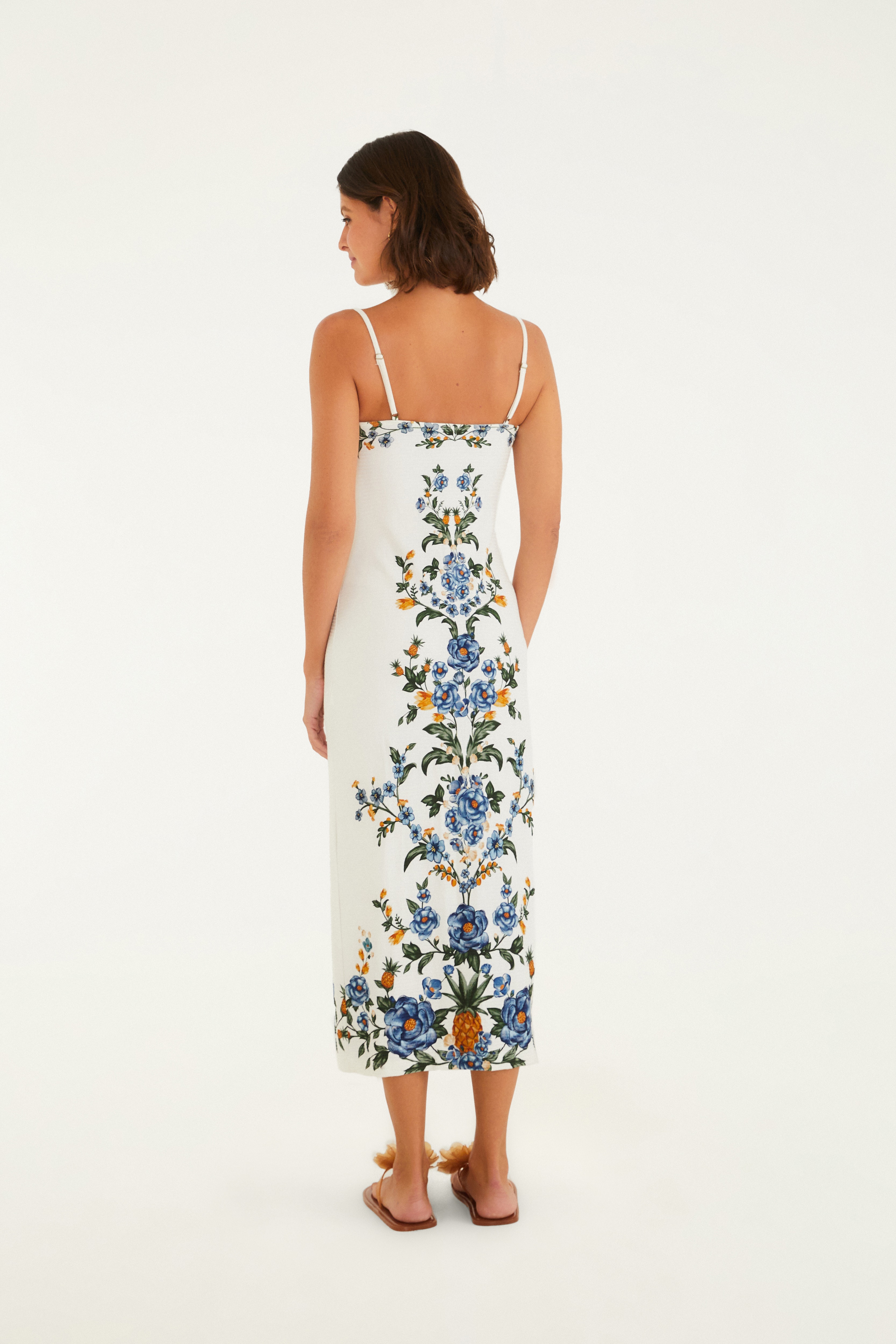Vestido Midi Estampado Floral Penélope 4