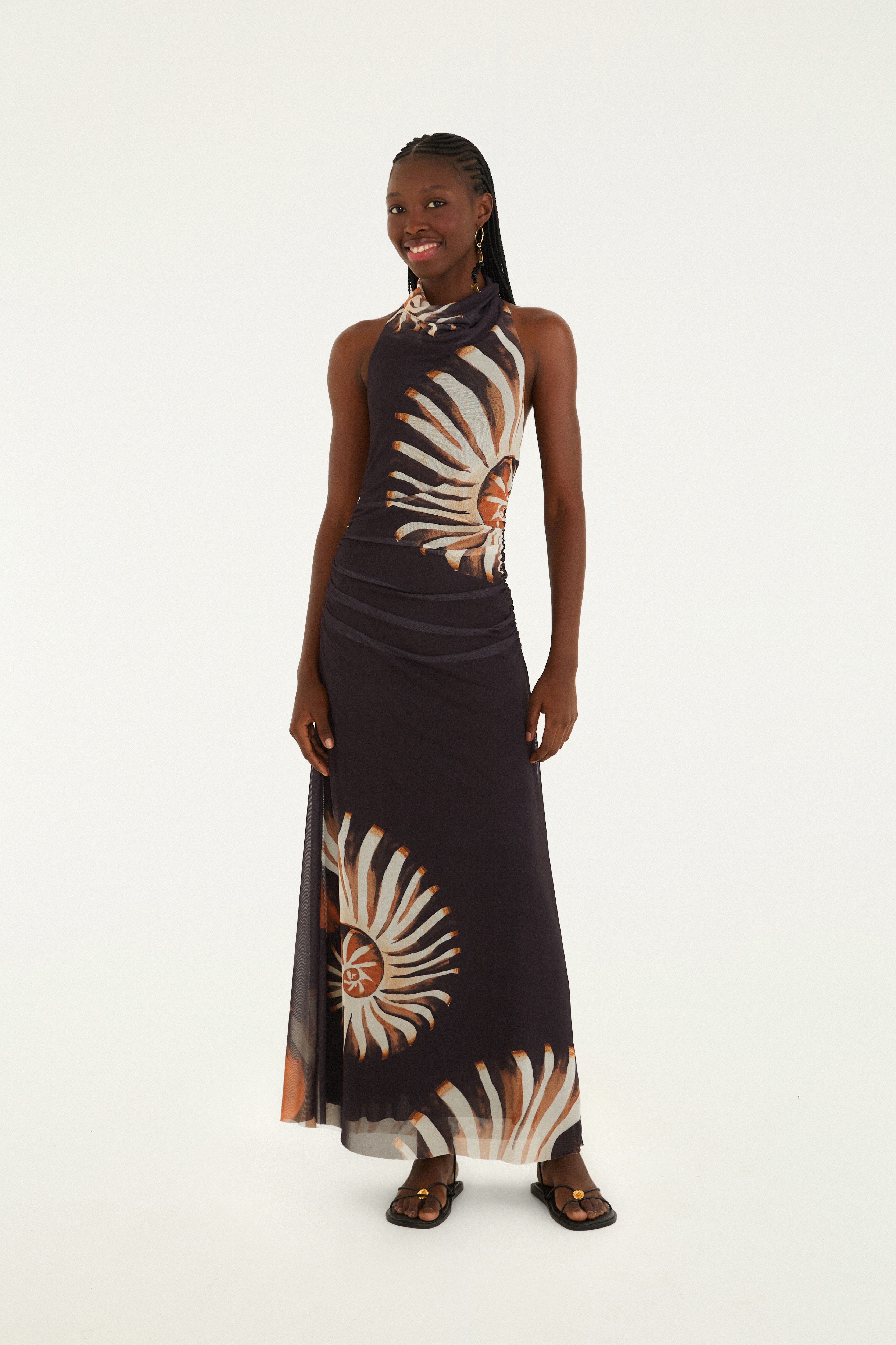 Vestido Tule Estampado Amonita 1