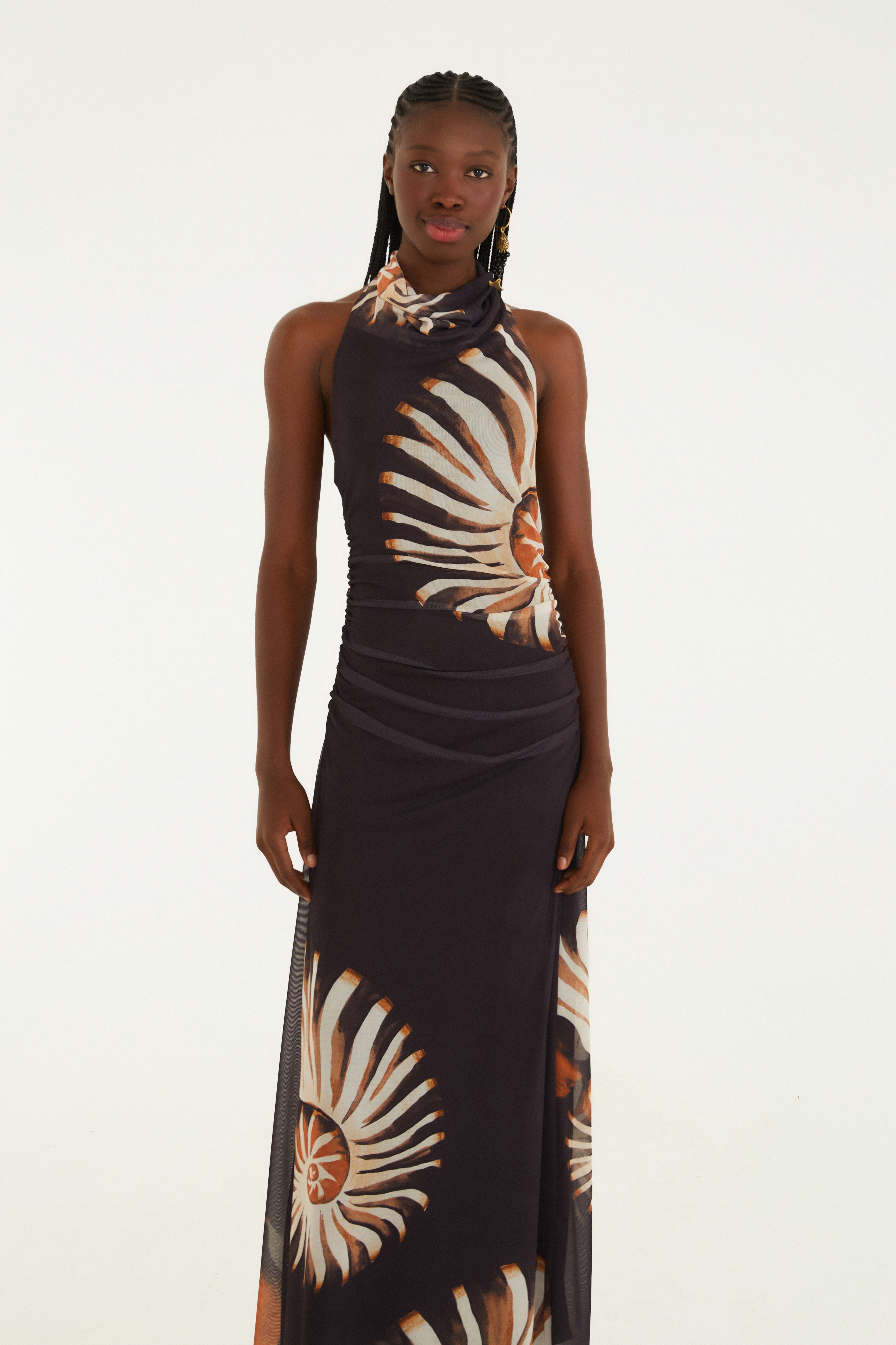Vestido Tule Estampado Amonita 2