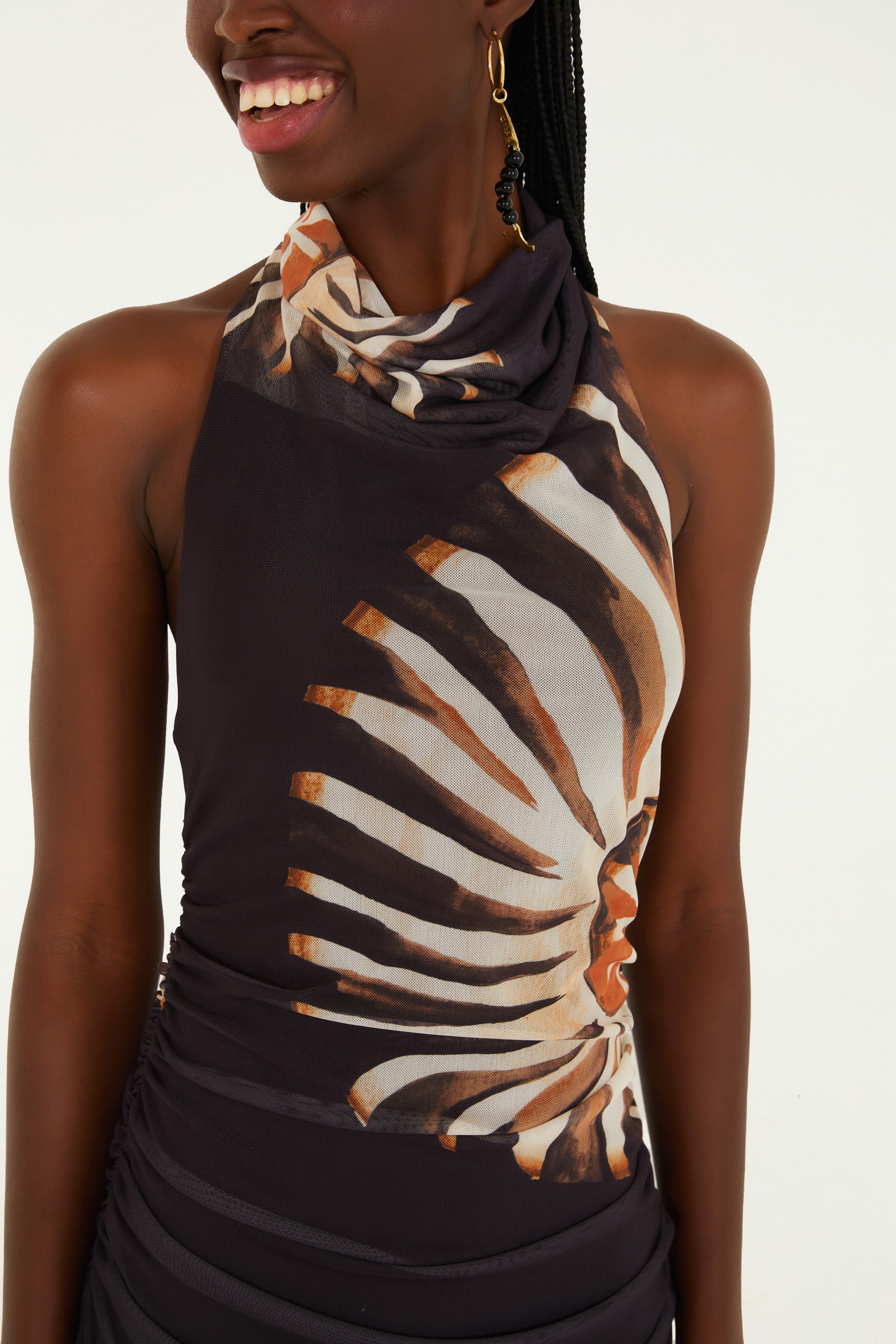 Vestido Tule Estampado Amonita 3