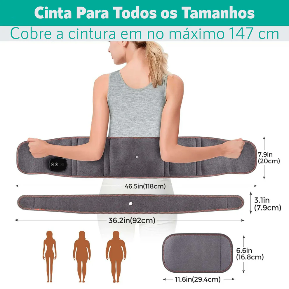 THERMOLOMBAR - Cinta massageadora e aquecimento. 12