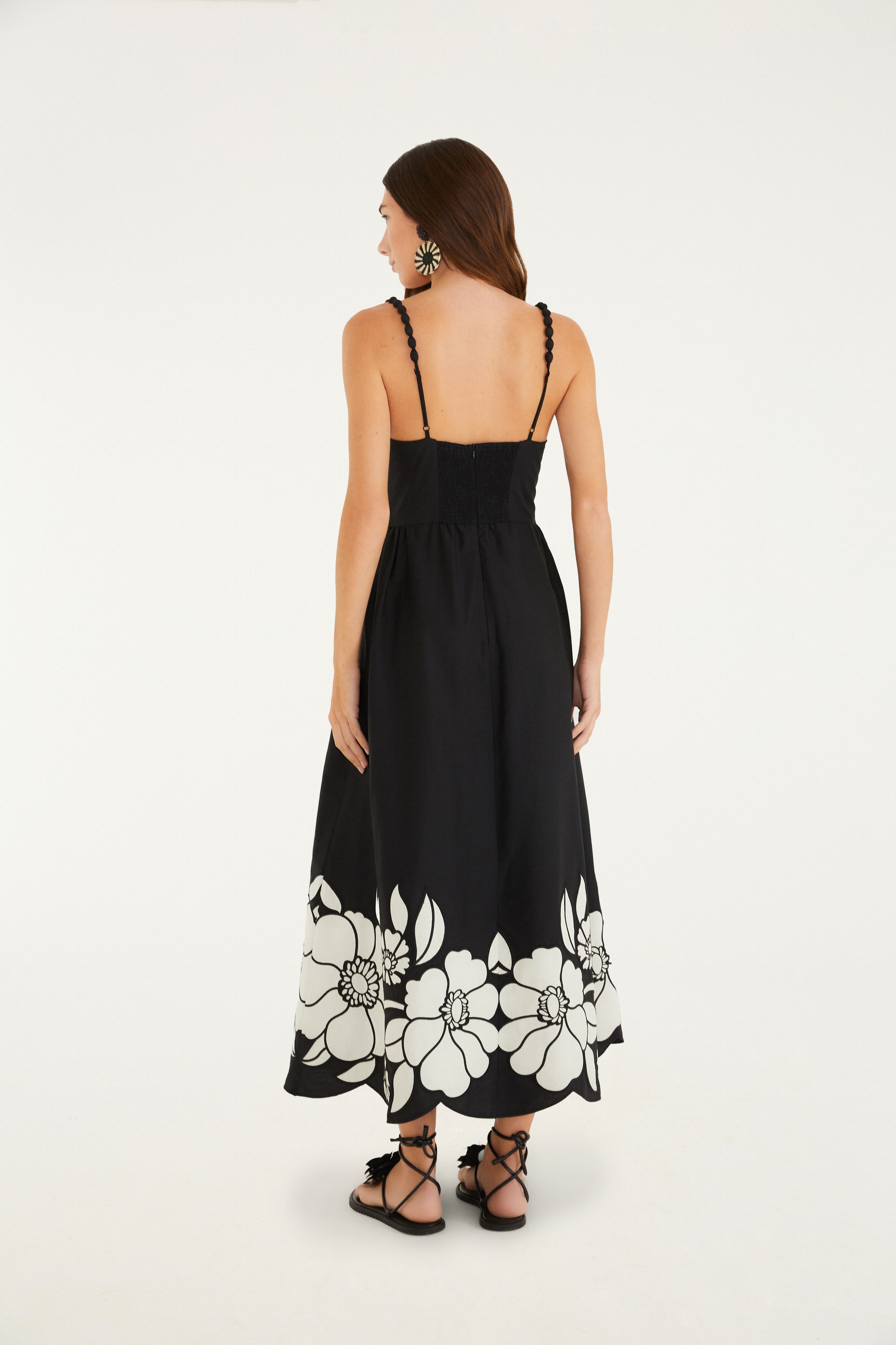 Vestido Bordado Flor Da Noite 3