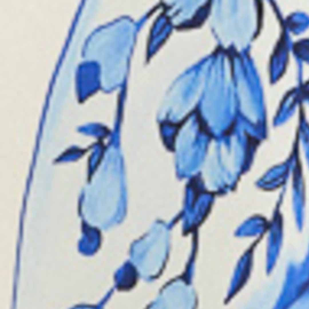 Vestido Midi Estampado Borboleta De Porcelana 5