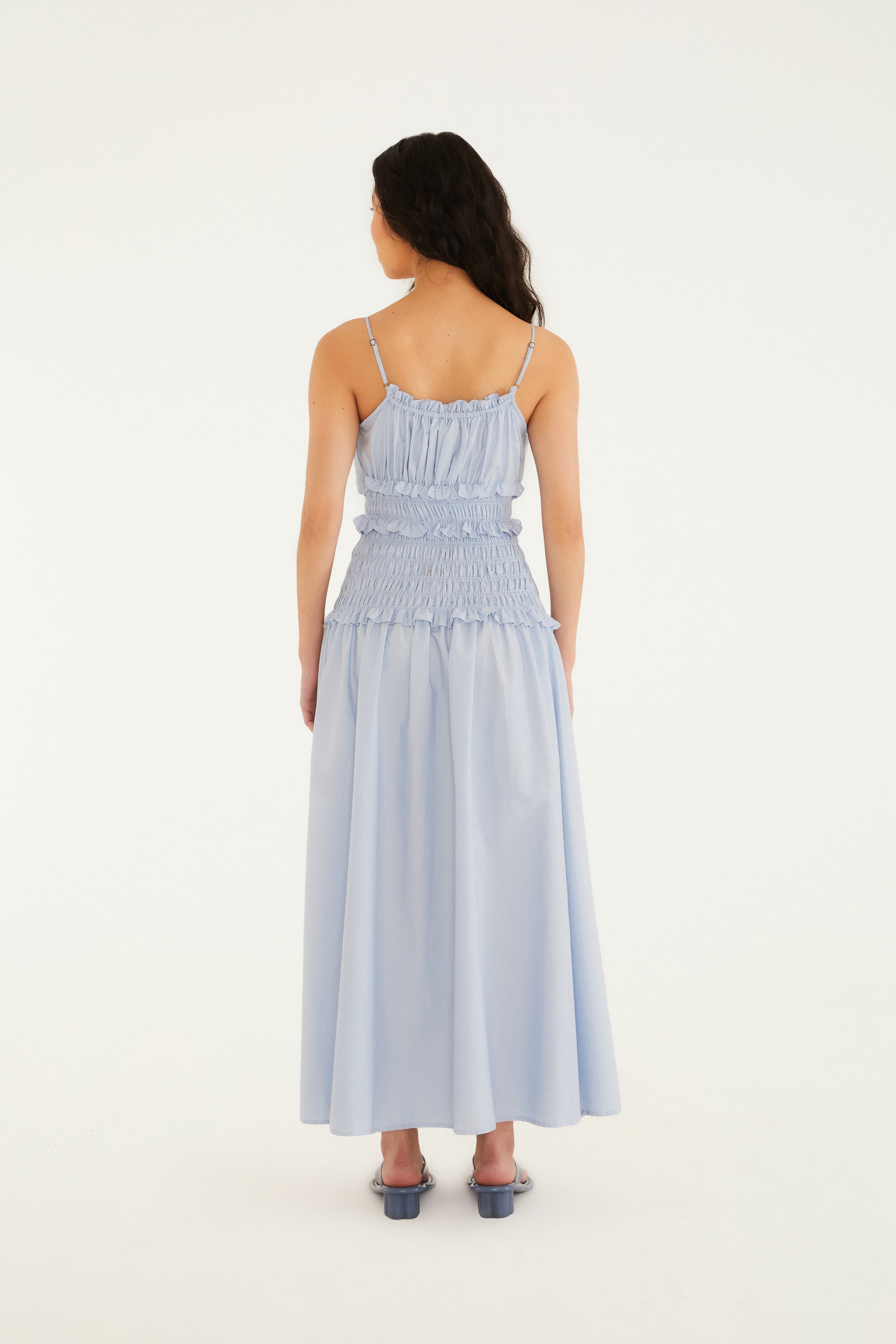 Vestido Longo Lastex Alcinhas 4