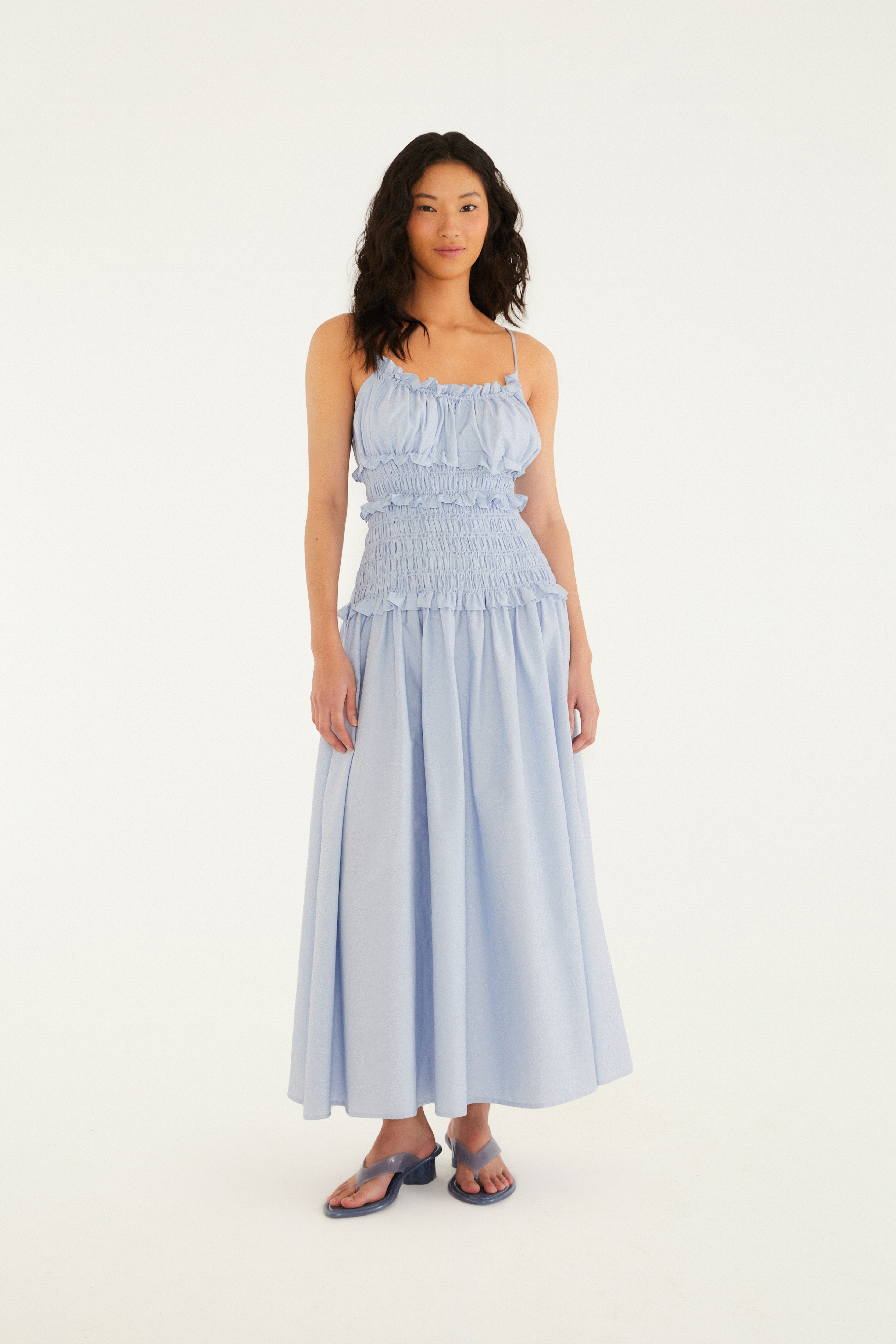 Vestido Longo Lastex Alcinhas 1