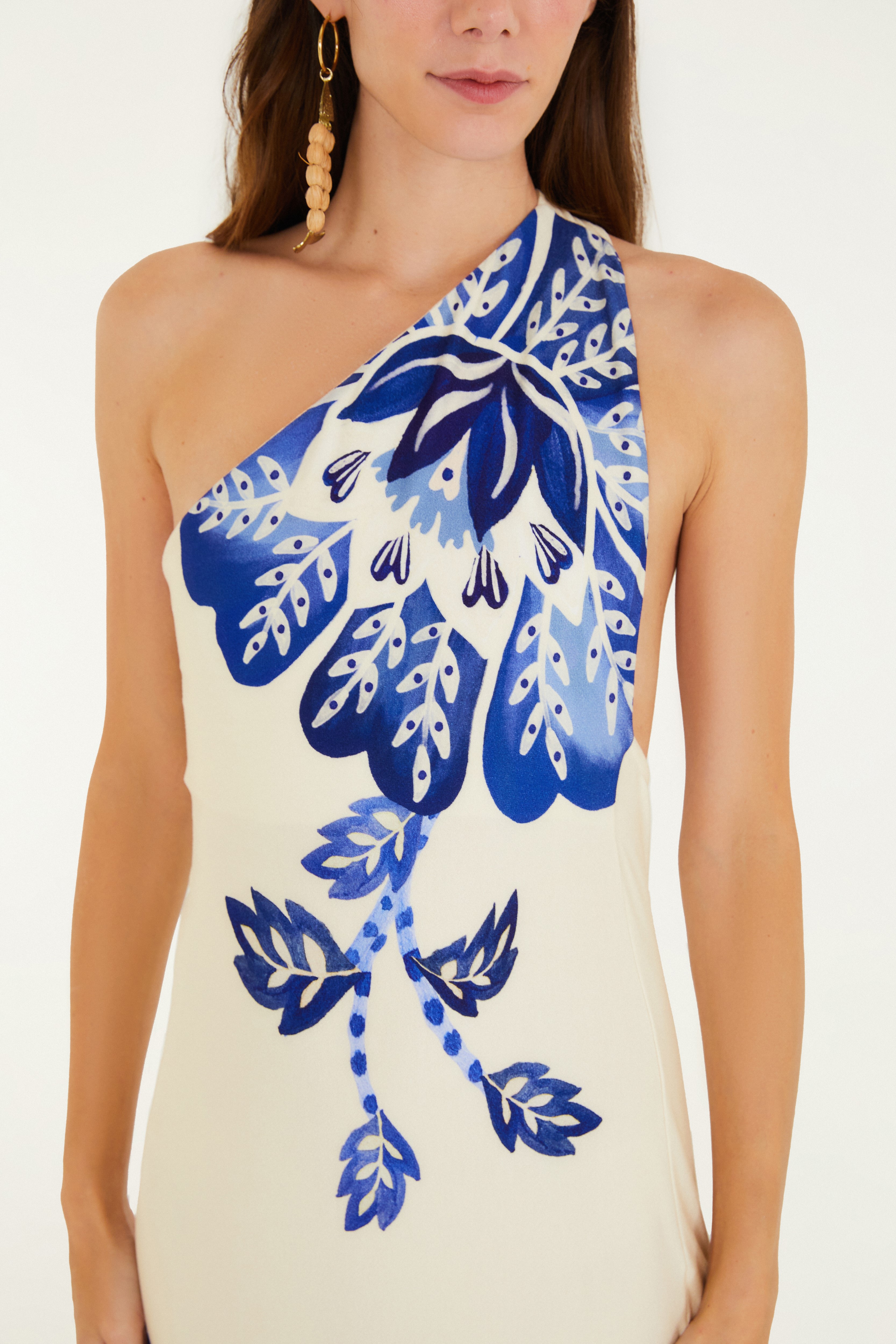 Vestido Ombro Só Estampado Paraíso 3