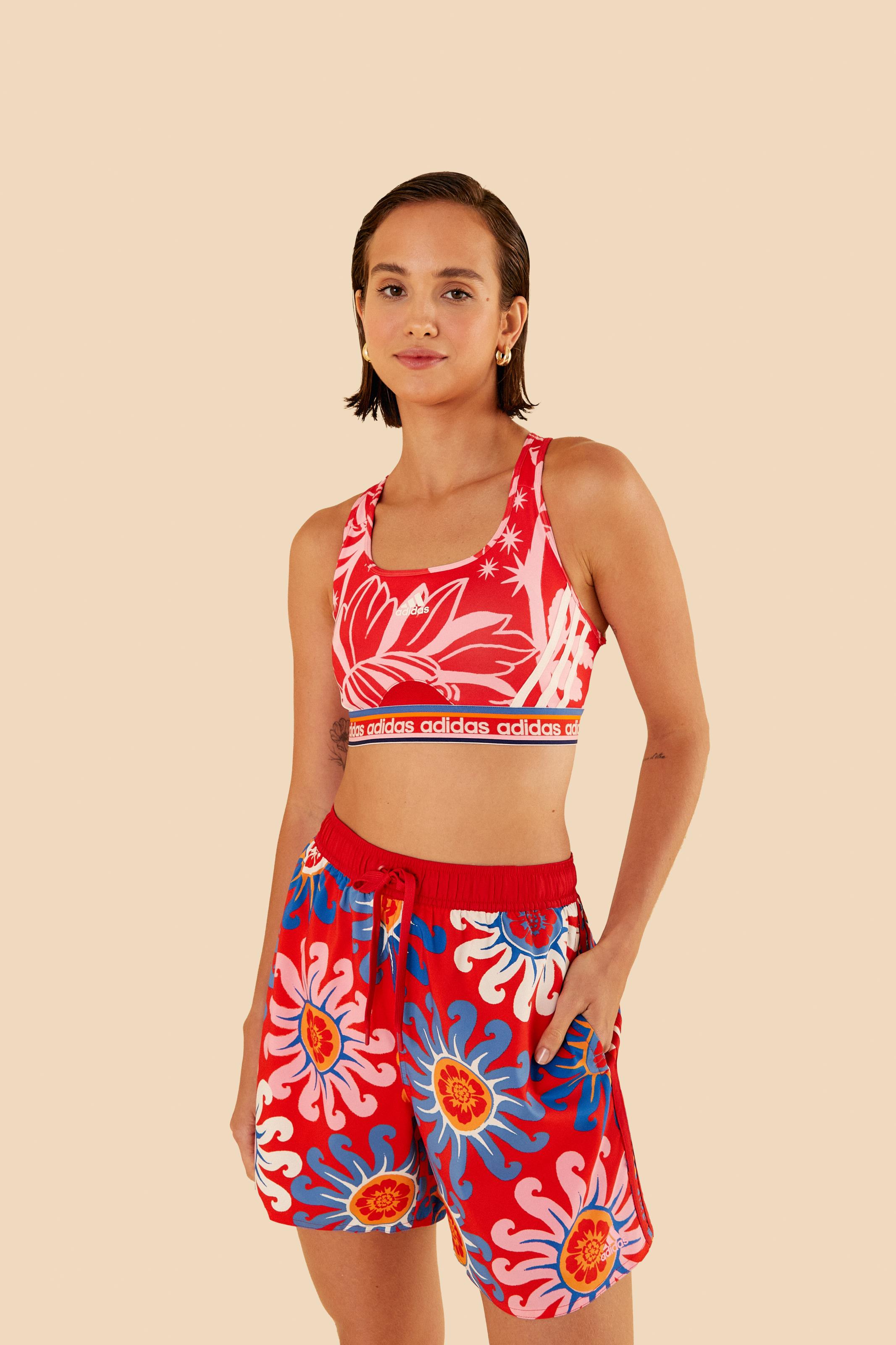 Conjunto Adidas Estampada Sunny Day Red 1