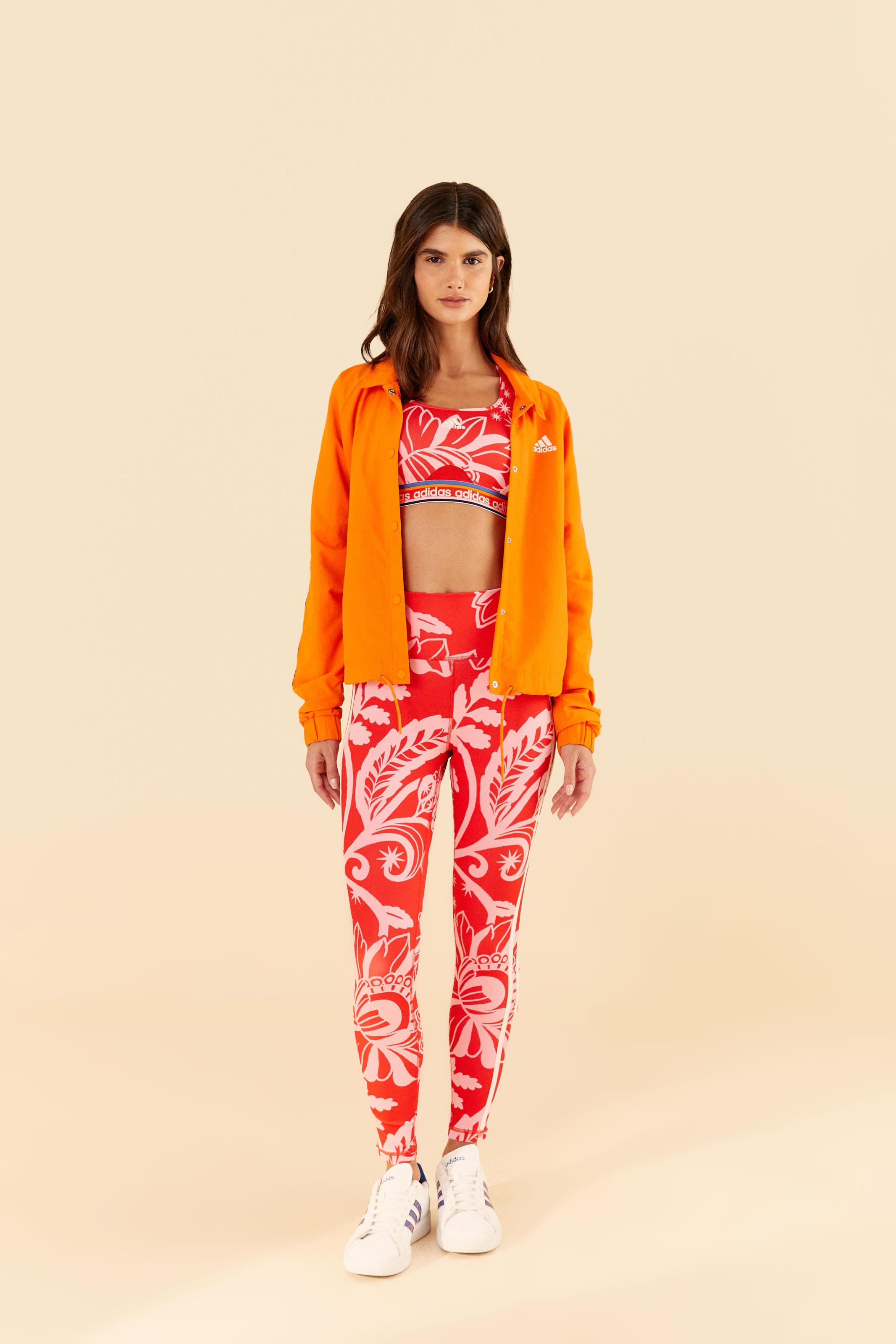 Casaco Adidas Estampado Sunny Day Orange 2