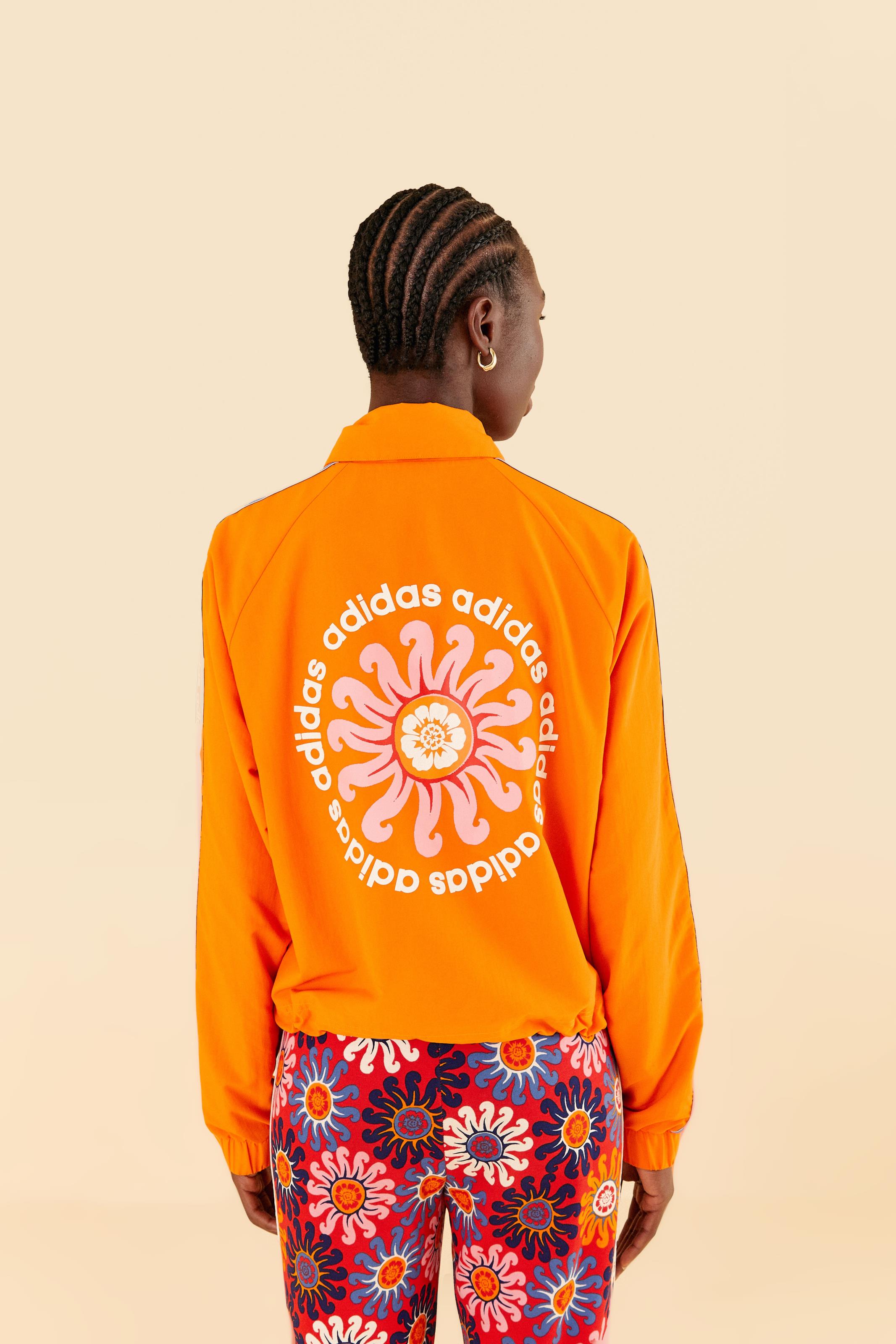 Casaco Adidas Estampado Sunny Day Orange 4