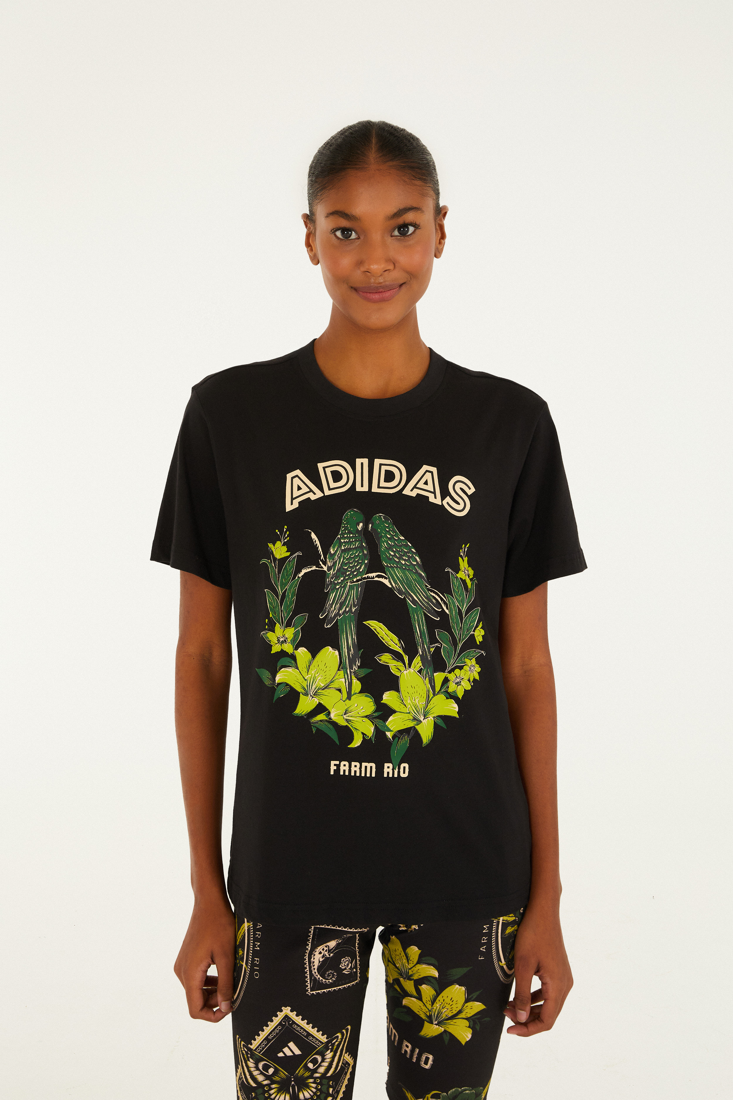 T-Shirt Adidas Pássaros Verdes 1