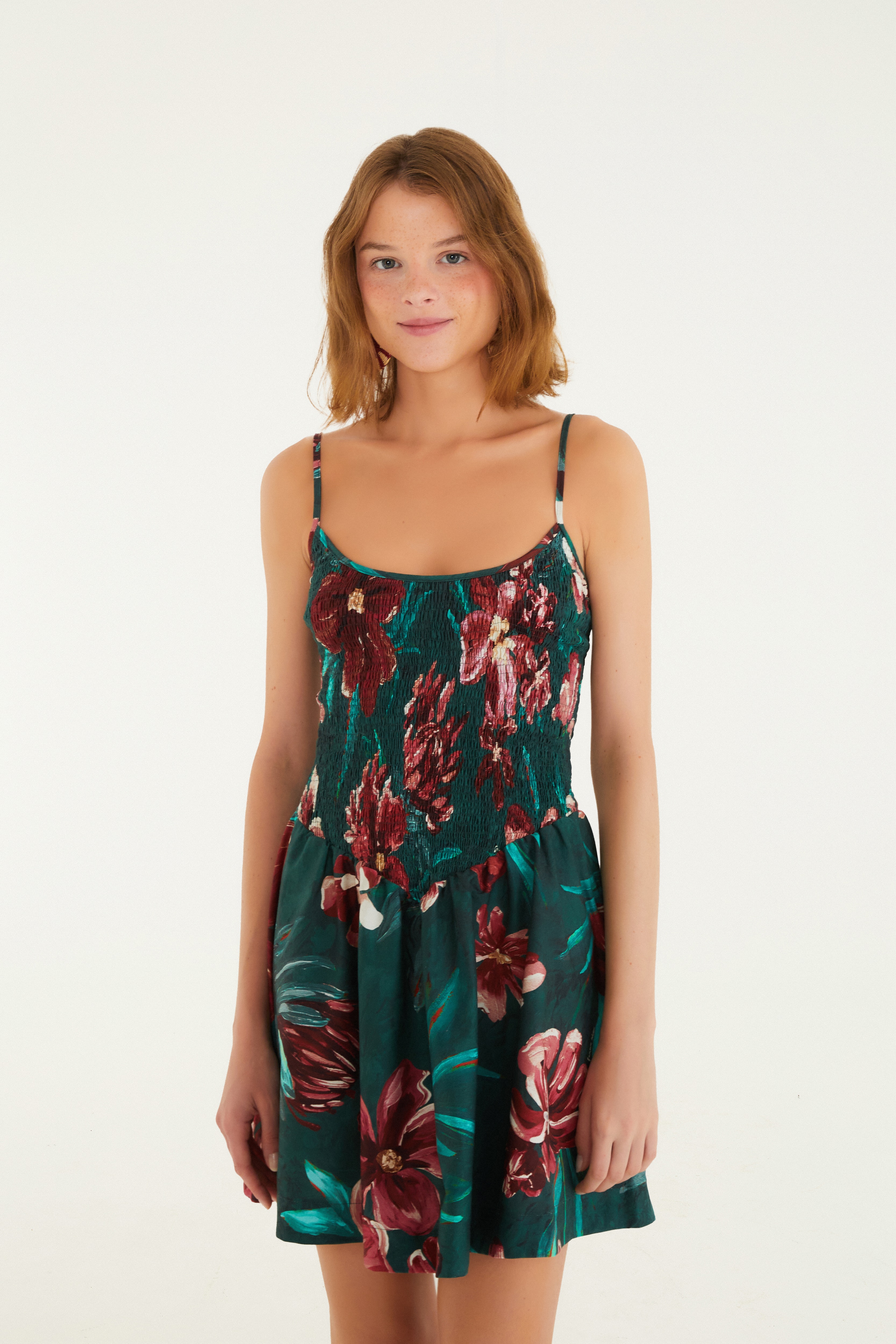 Vestido Curto Estampado Lineia 1