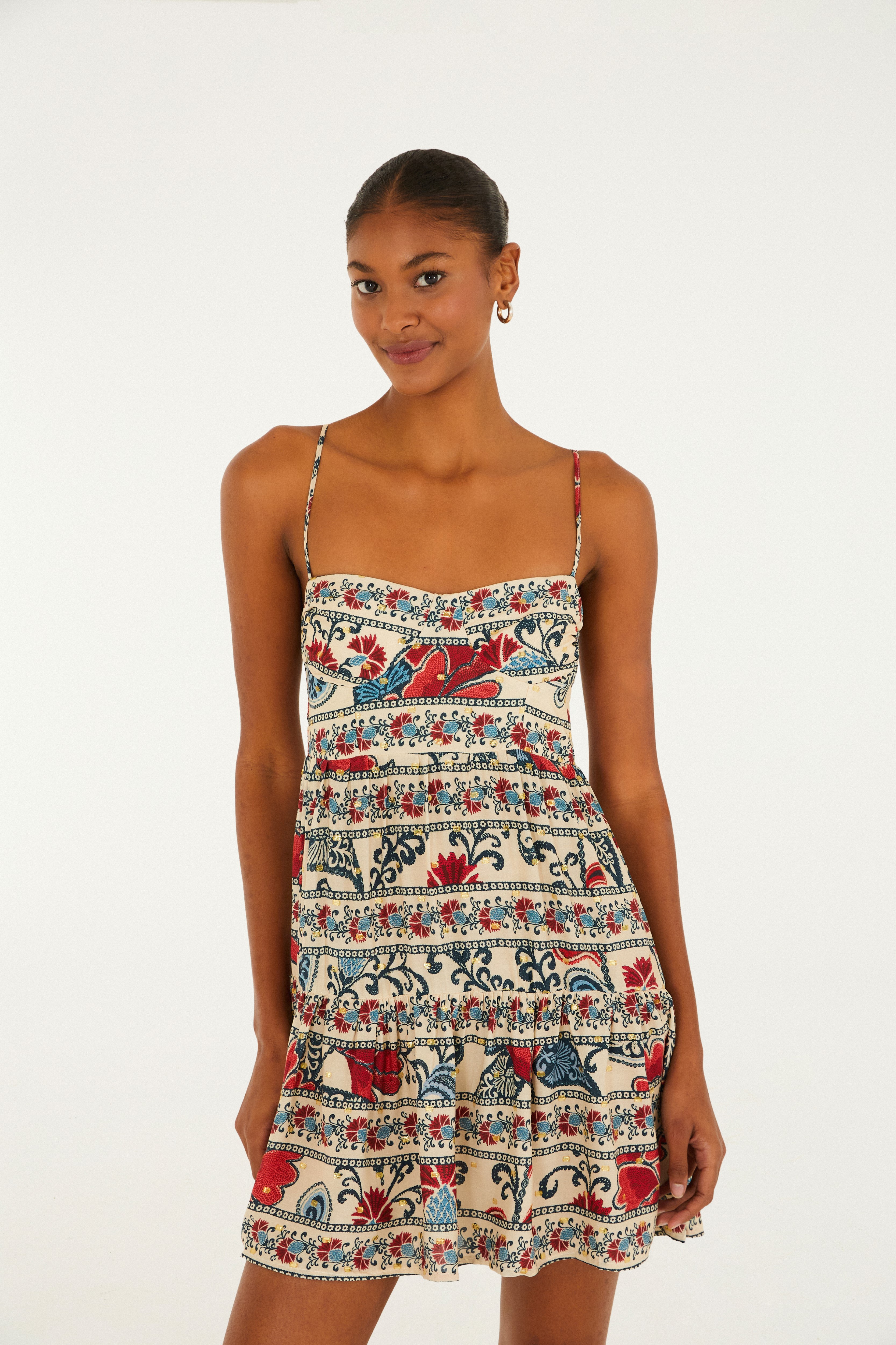 Vestido Curto Estampado Francisca 1