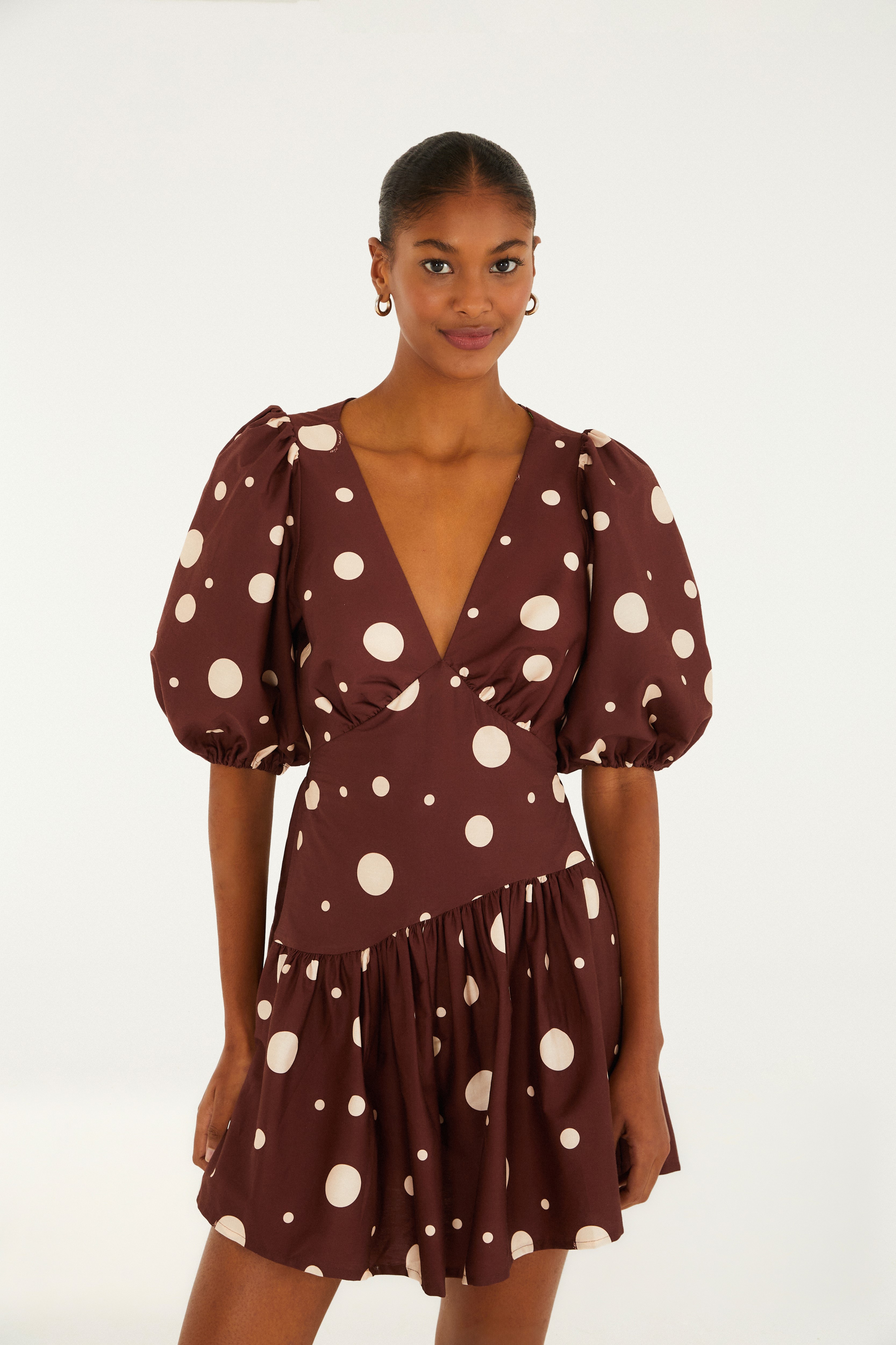 Vestido Estampado Céu De Poá 1