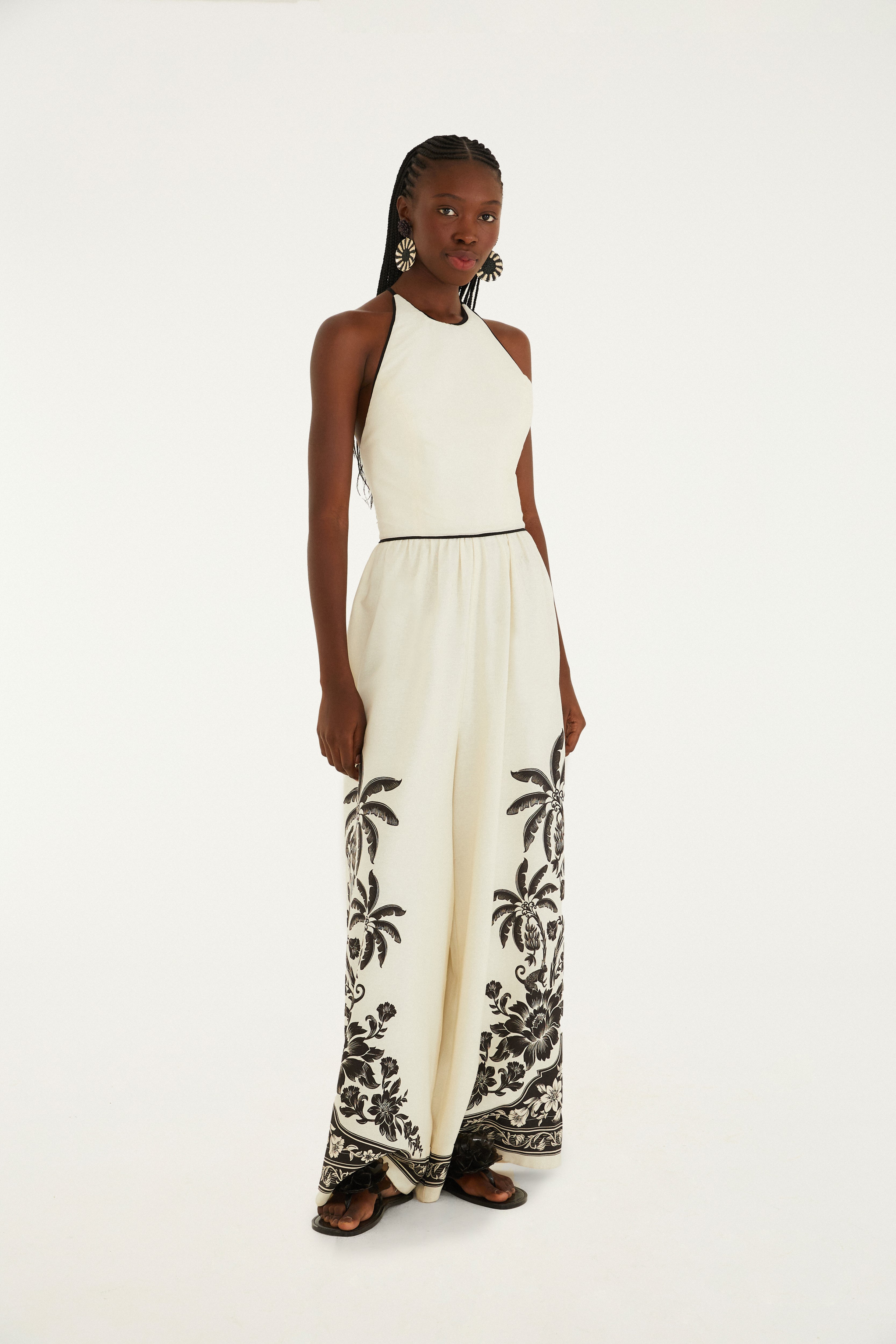 Macacão Pantalona Frente Única Estampado Guanacaste 1