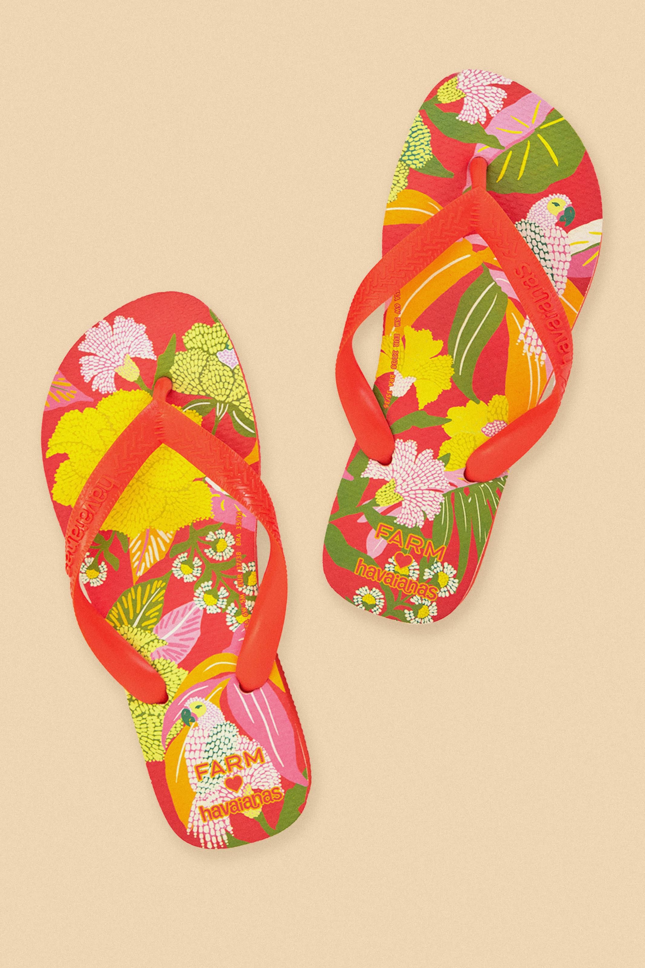 Havaianas Estampadas Neon Flor 2