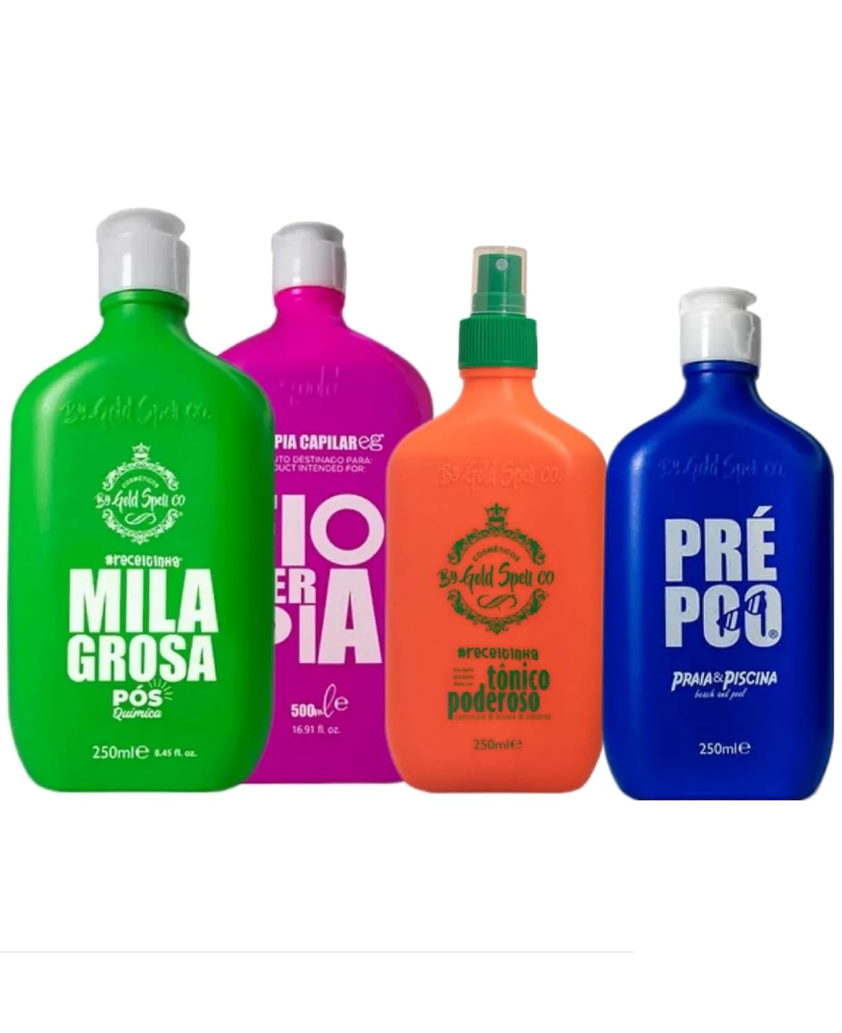 Kit Gold Spell Progressiva Everk 500 ml Hidratação Pós Química 1