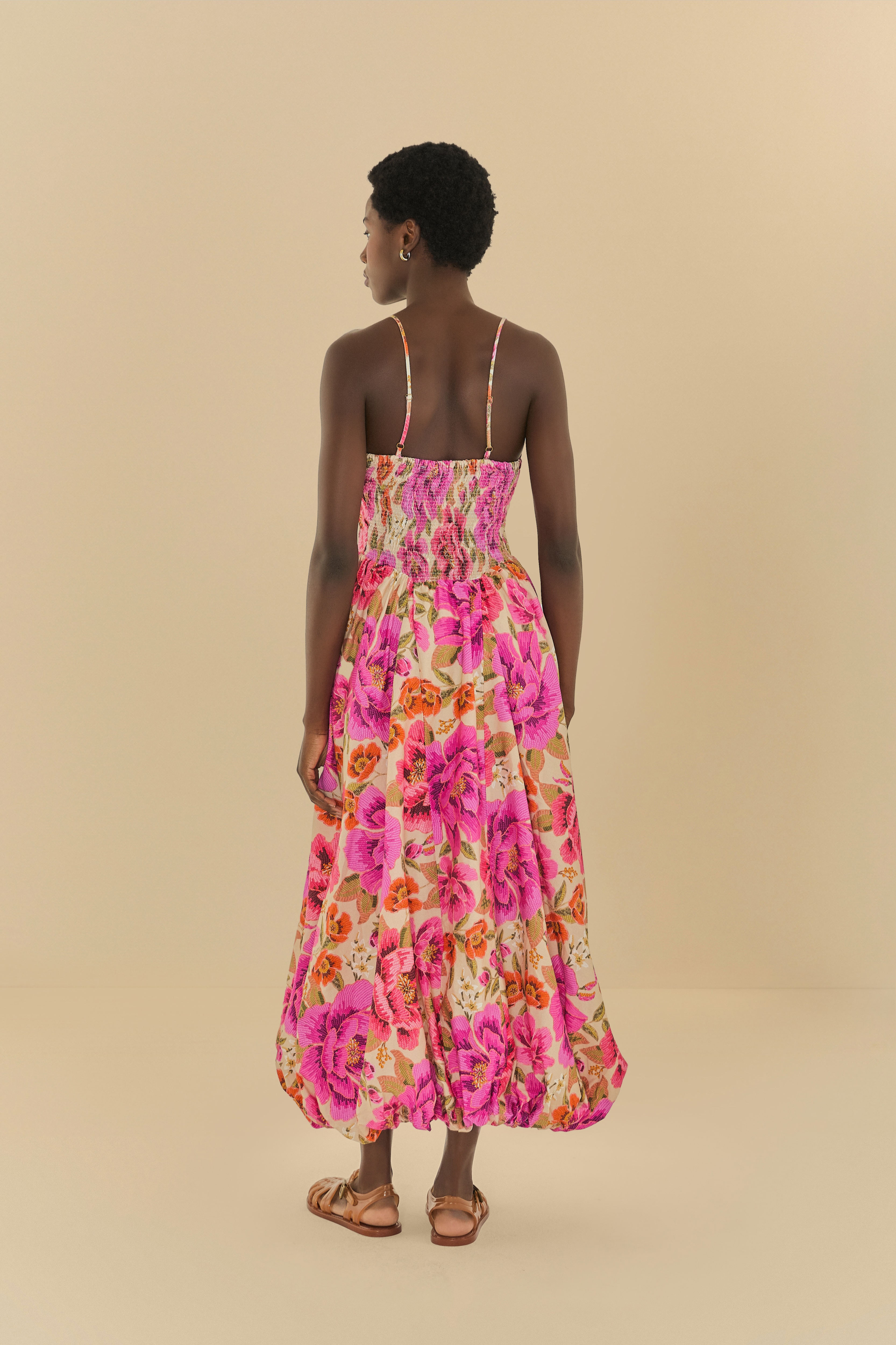 Vestido Longo Balonê Estampado Izabel 4