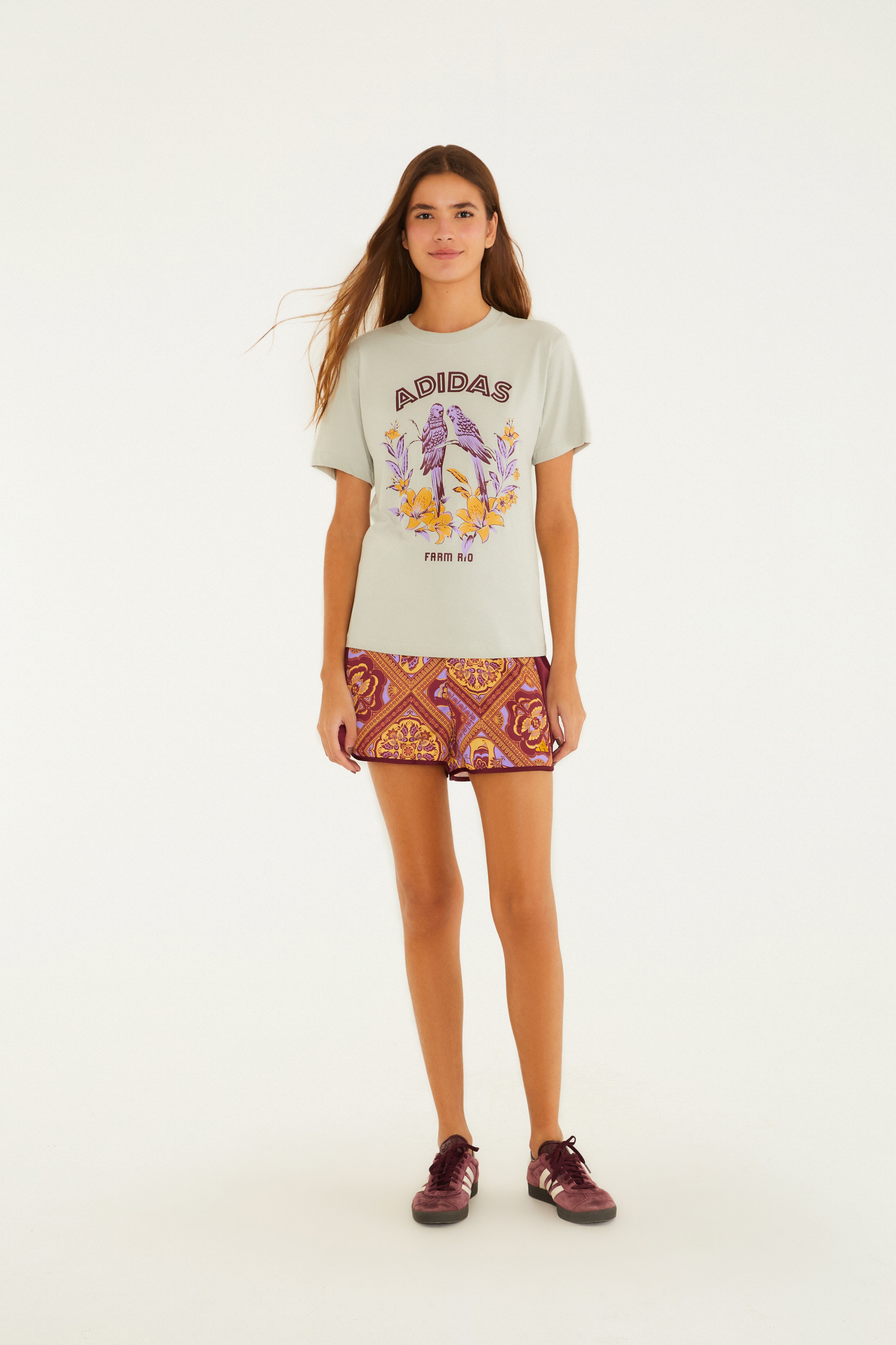 T-Shirt Adidas Pássaros Lilac 1