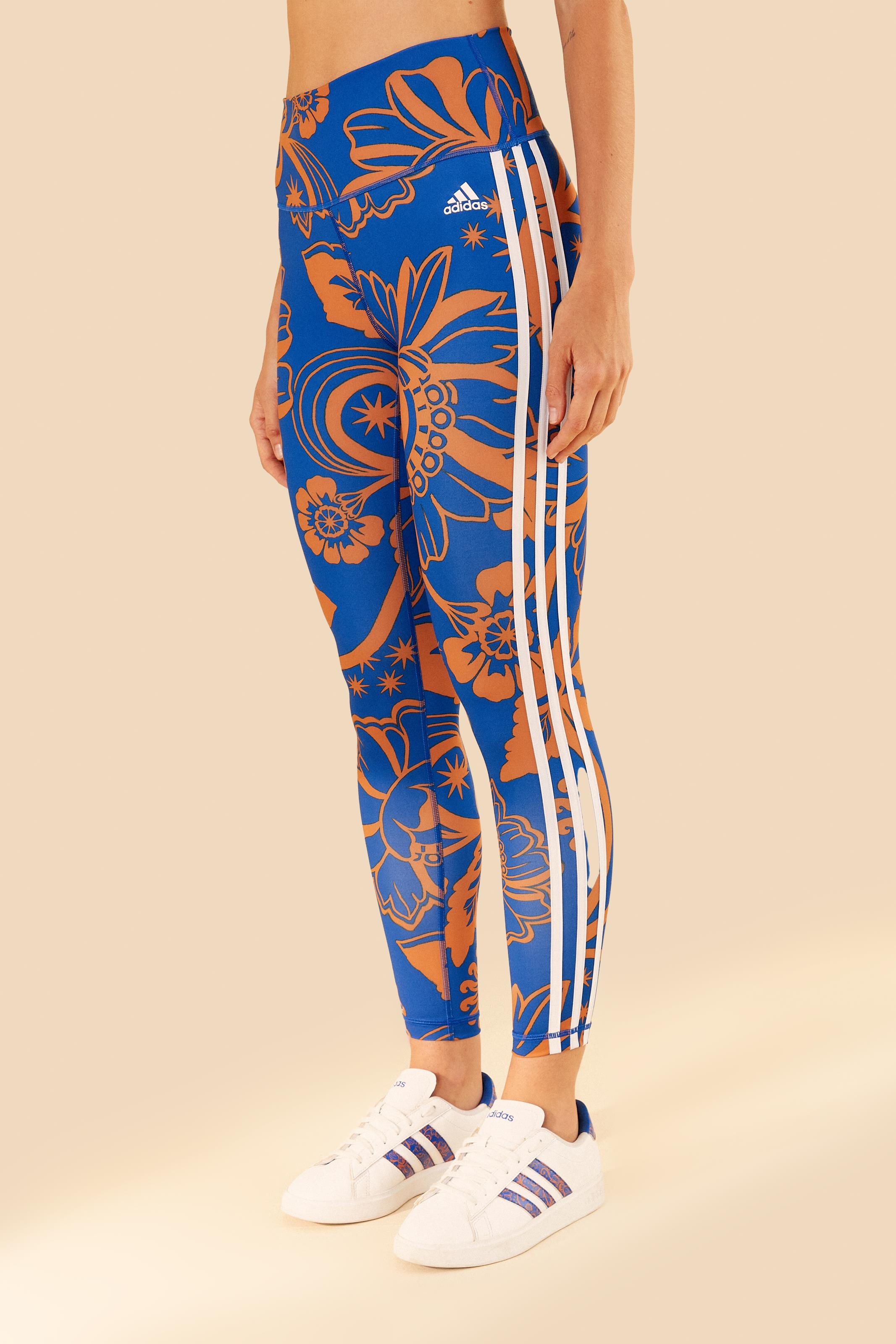 Conjunto Adidas Estampada Boho Flower Royal 3