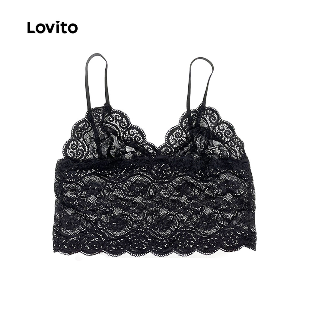 Lovito Conjunto De Calcinha Sexy Lingerie De Renda Sutiã E Calcinha Primavera 3