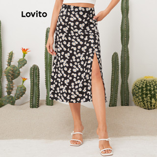 Lovito Saias Casuais Com Estampa Floral Soft 1