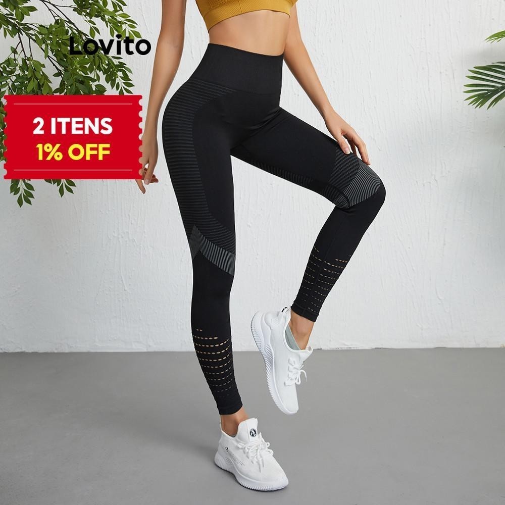 Lovito Leggings Academia Esportivos do Brasil Lipo 1