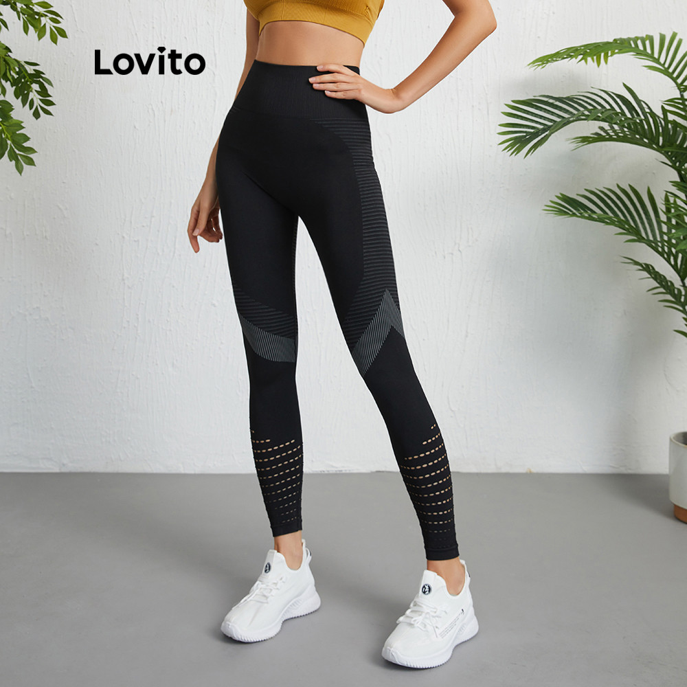 Lovito Leggings Academia Esportivos do Brasil Lipo 3