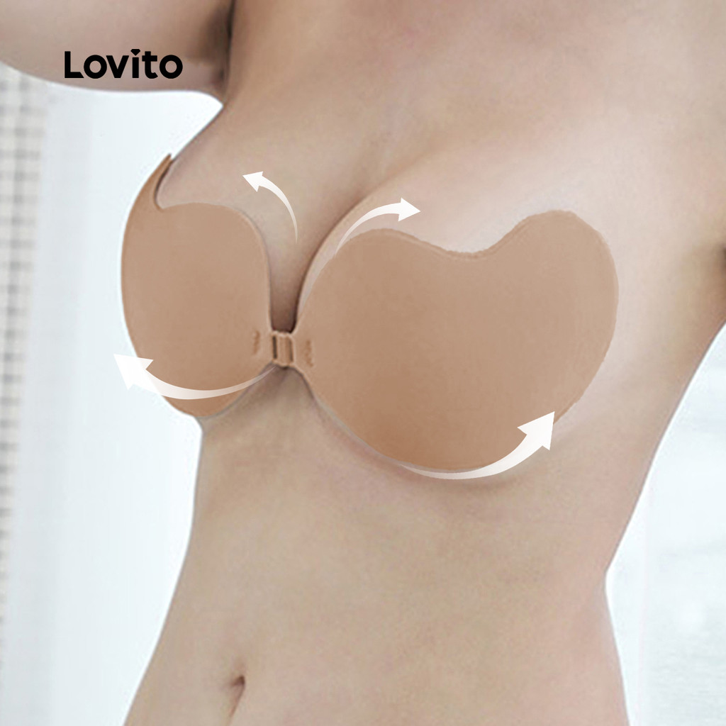 Lovito Sutiã Push-up Autoadesivo Invisível Sem Costura, 3
