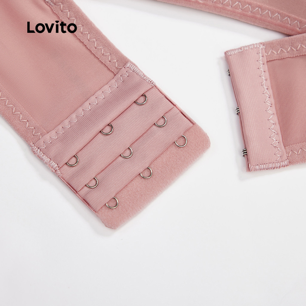 Lovito Sutiã Push Up Casual Sem Fio Com Alças Removíveis E Sem Costura 2