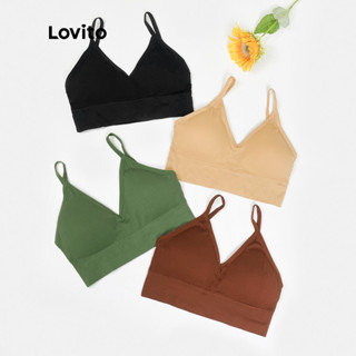 Lovito Sutiã Esportivo Beauty-Back com Almofadas Removíveis 1
