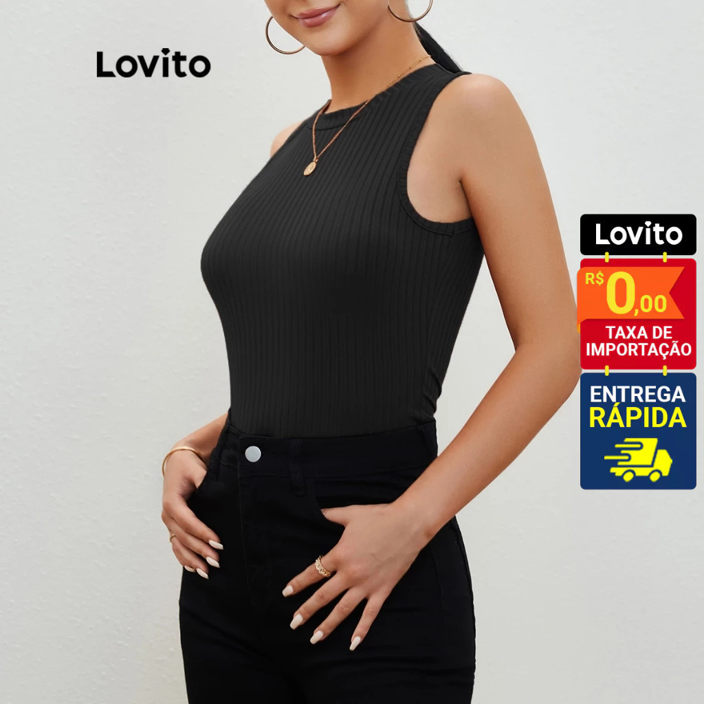 Lovito Regata Feminina Básica 2
