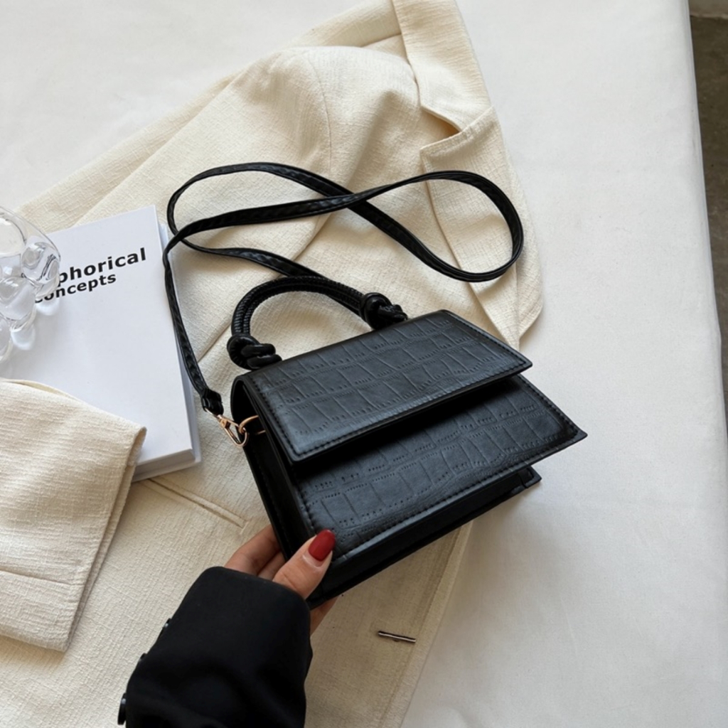 Lovito Elegante bolsa de ombro fivela 2
