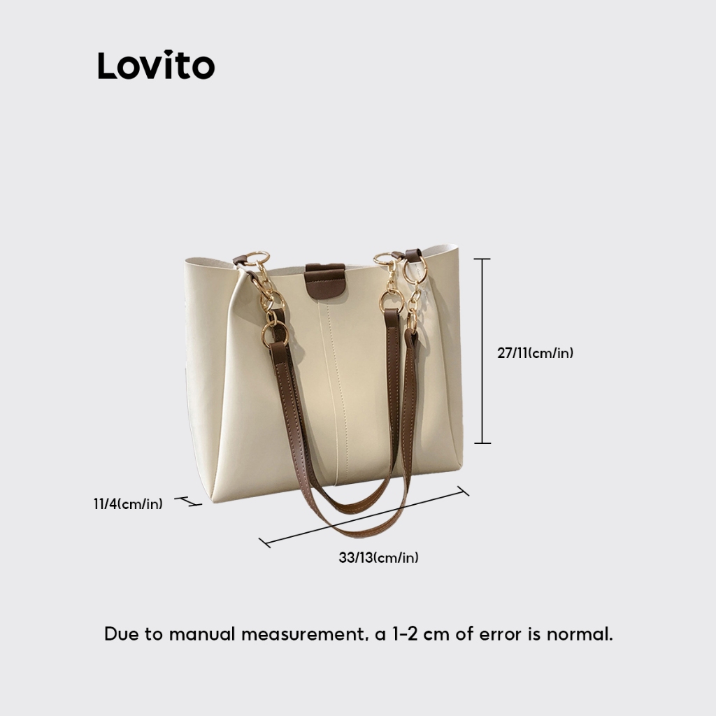 Lovito Bolsa De Ombro Texturizada Casual 4