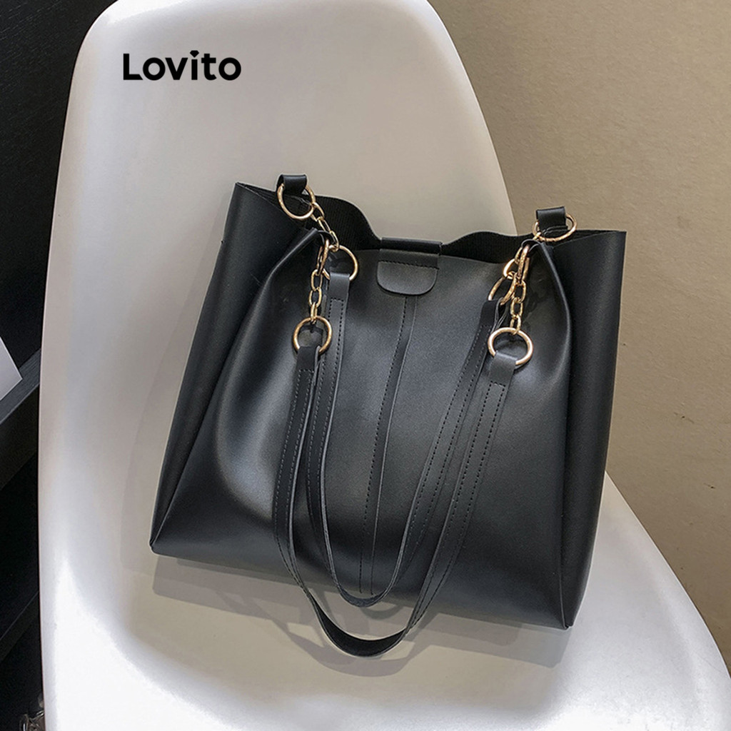 Lovito Bolsa De Ombro Texturizada Casual 2