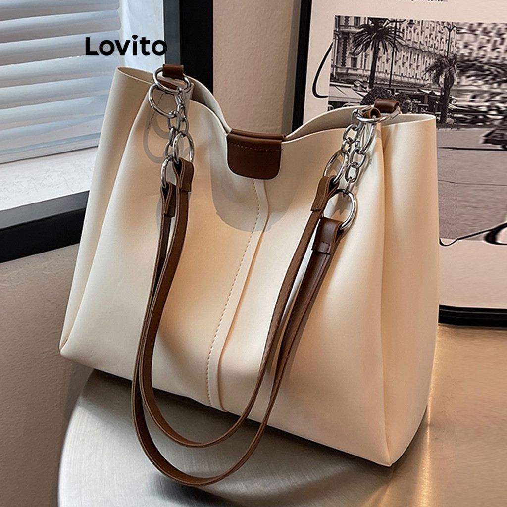 Lovito Bolsa De Ombro Texturizada Casual 1