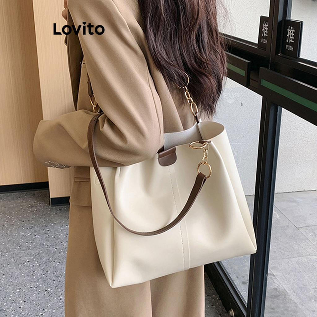 Lovito Bolsa De Ombro Texturizada Casual 3