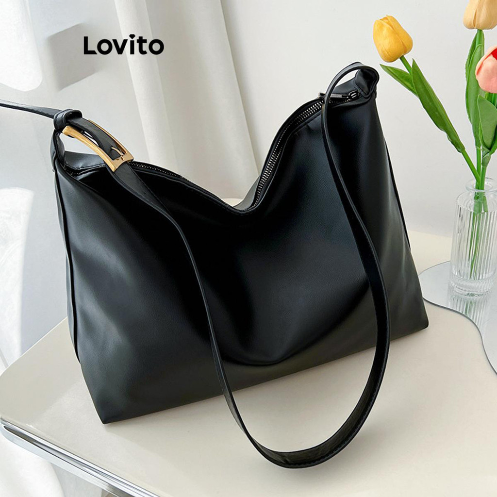 Lovito Bolsa de ombro ajustável casual  1